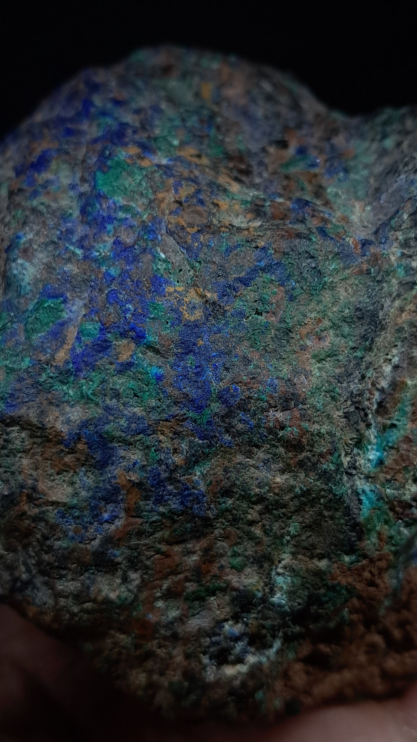 Natural Azurite & Malachite on Matrix (Congo) #UC2