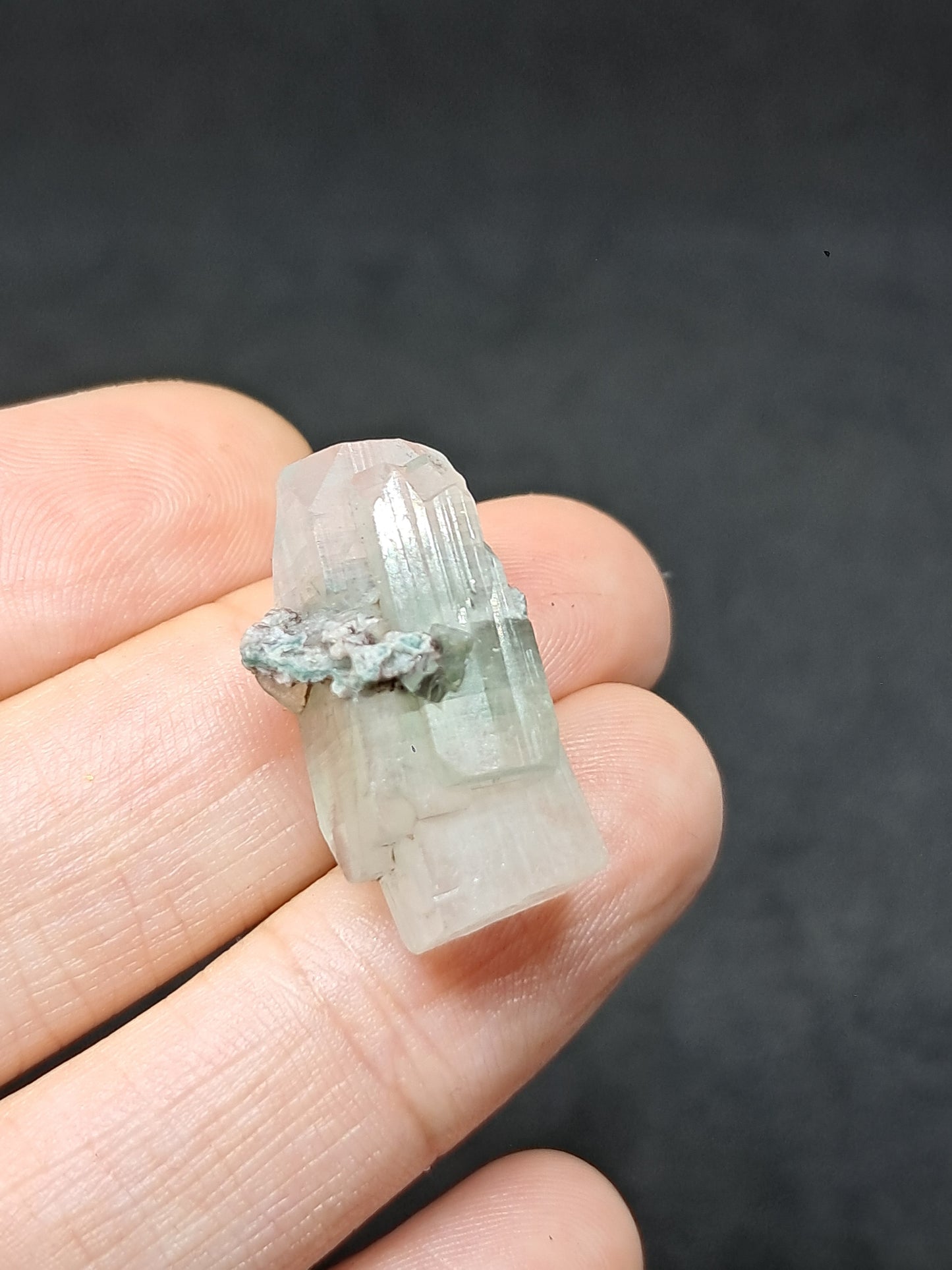 Green Apophyllite (Fluorapophyllite) (Ajanta) Natural Crystal | Mineral Specimen #GA37