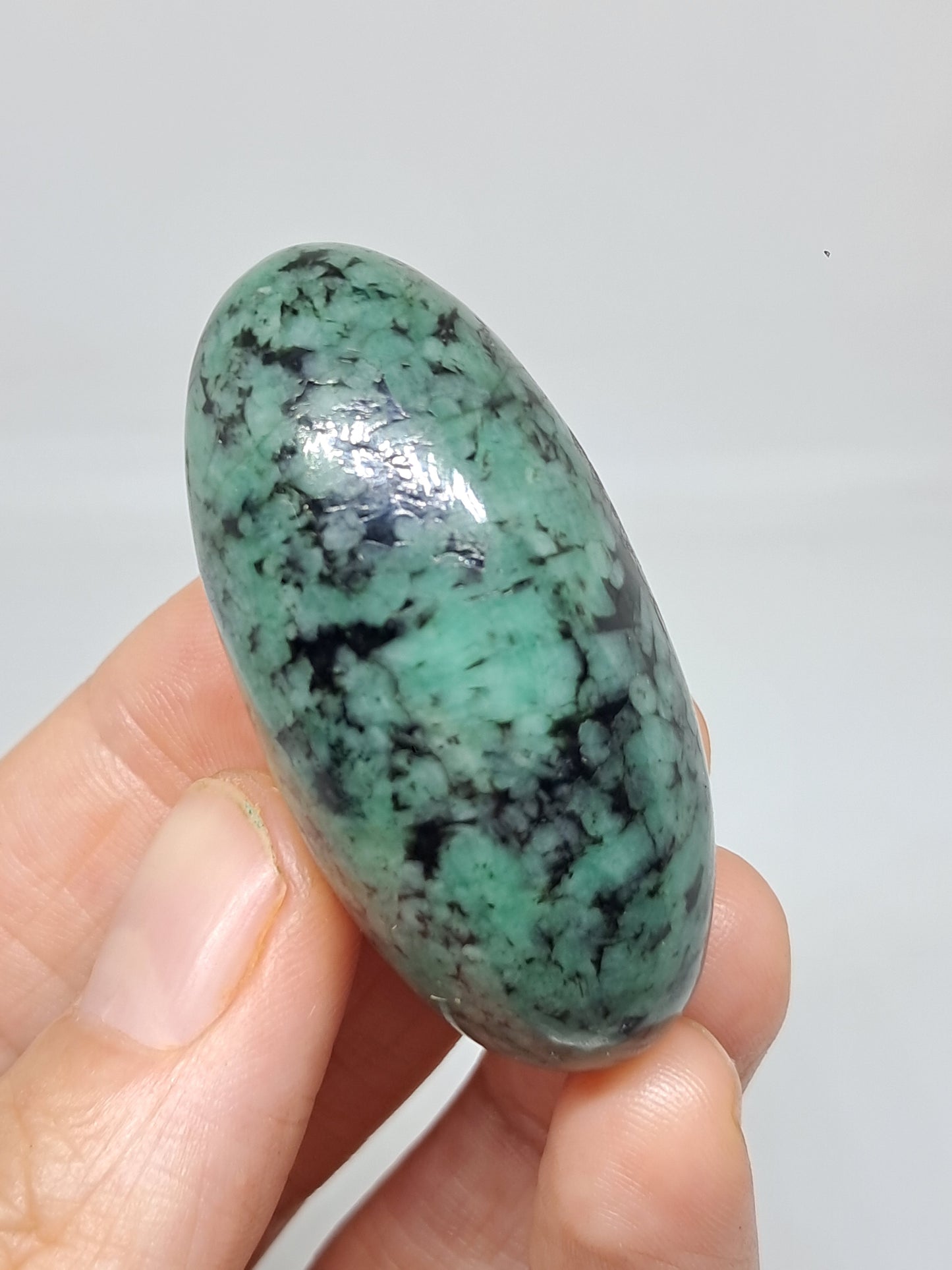 Shivalingam de Esmeralda | Piedra Pulida | Cristal Natural #EM3