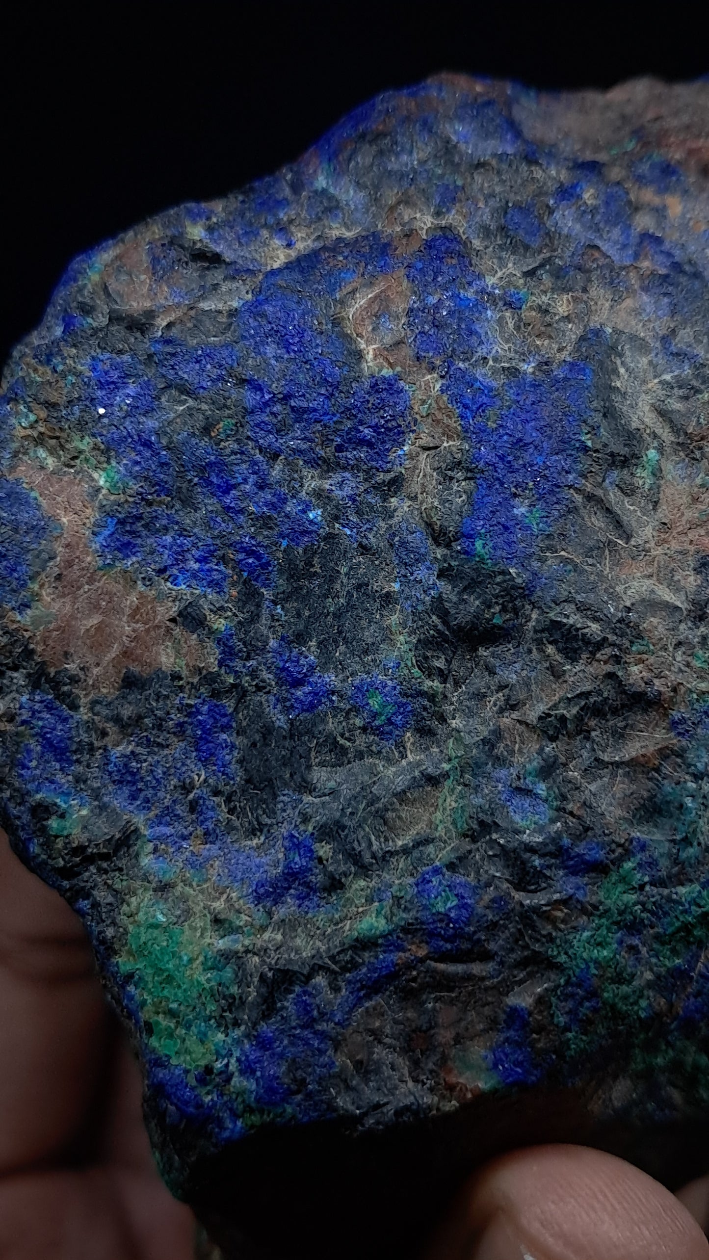 Natural Azurite & Malachite on Matrix (Congo) #UC2