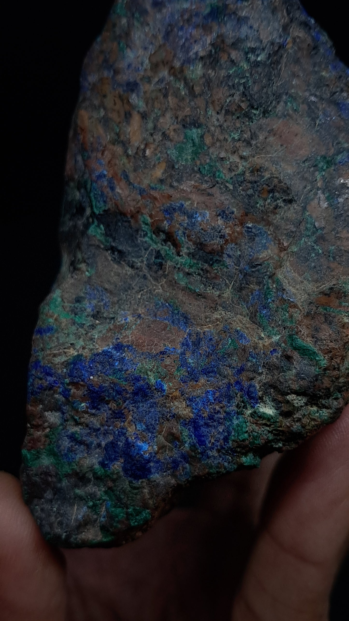 Natural Azurite & Malachite on Matrix (Congo) #UC2