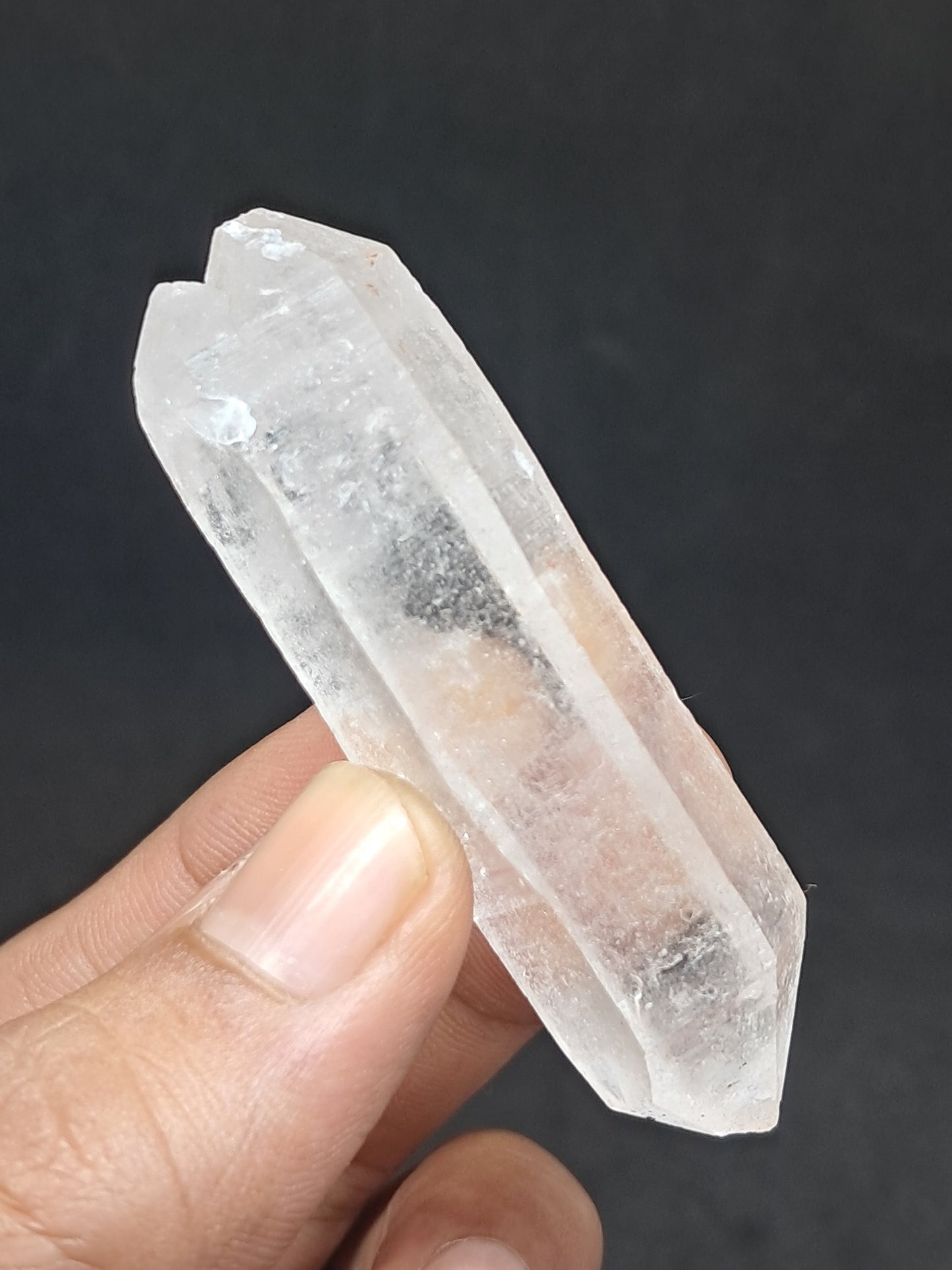 Himalayan Quartz Biterminated Self-healed Point | Natural Crystal | Mineral Specimen #CH71