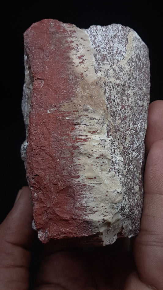 Fluorescent Alunite with Red Iron Oxide | Natural Hydrothermal Alteration Specimen #UC1