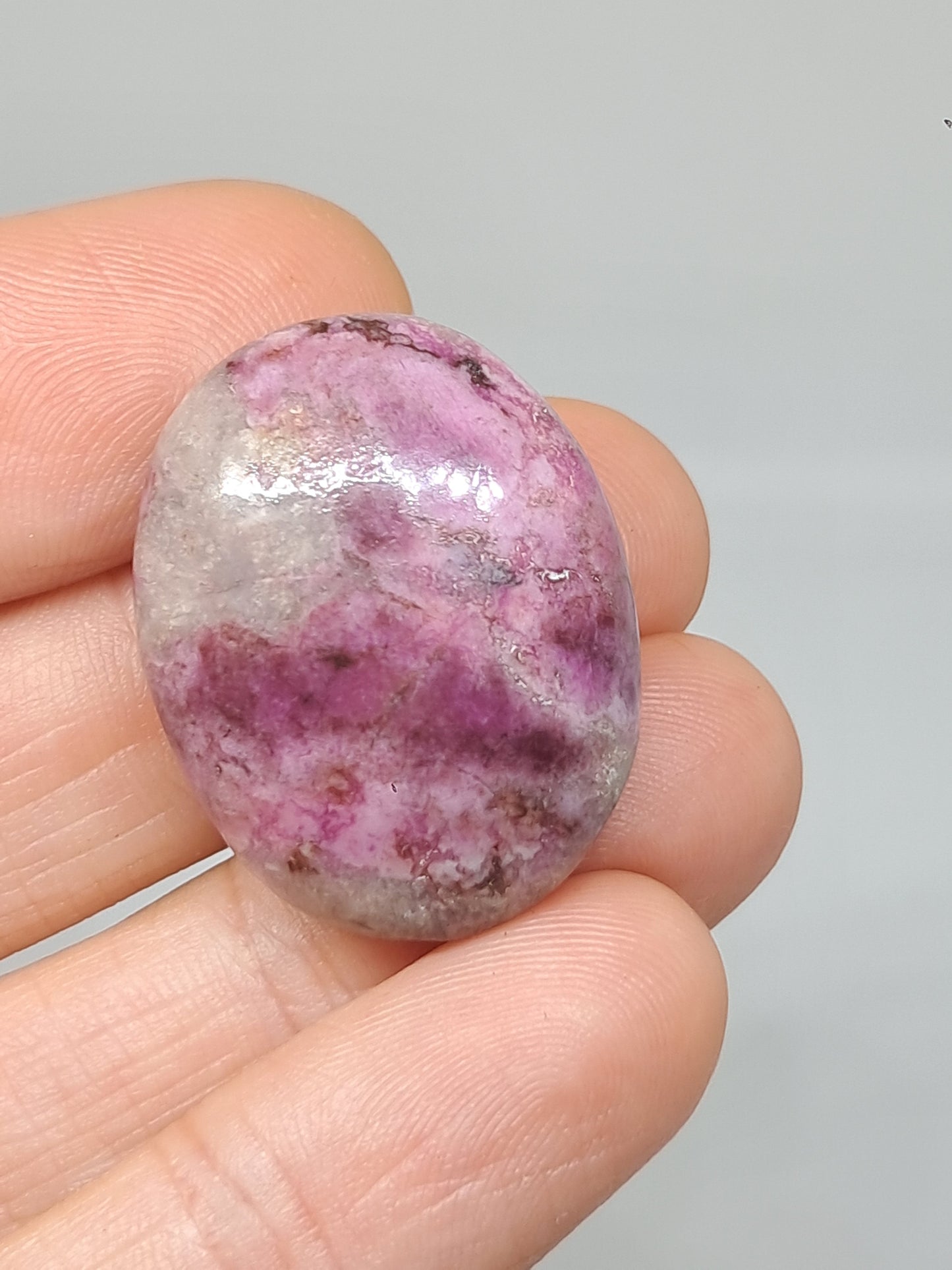 Cobaltoan Calcite Palmstone | Natural Polished Stone | Rare Mineral  #CO2