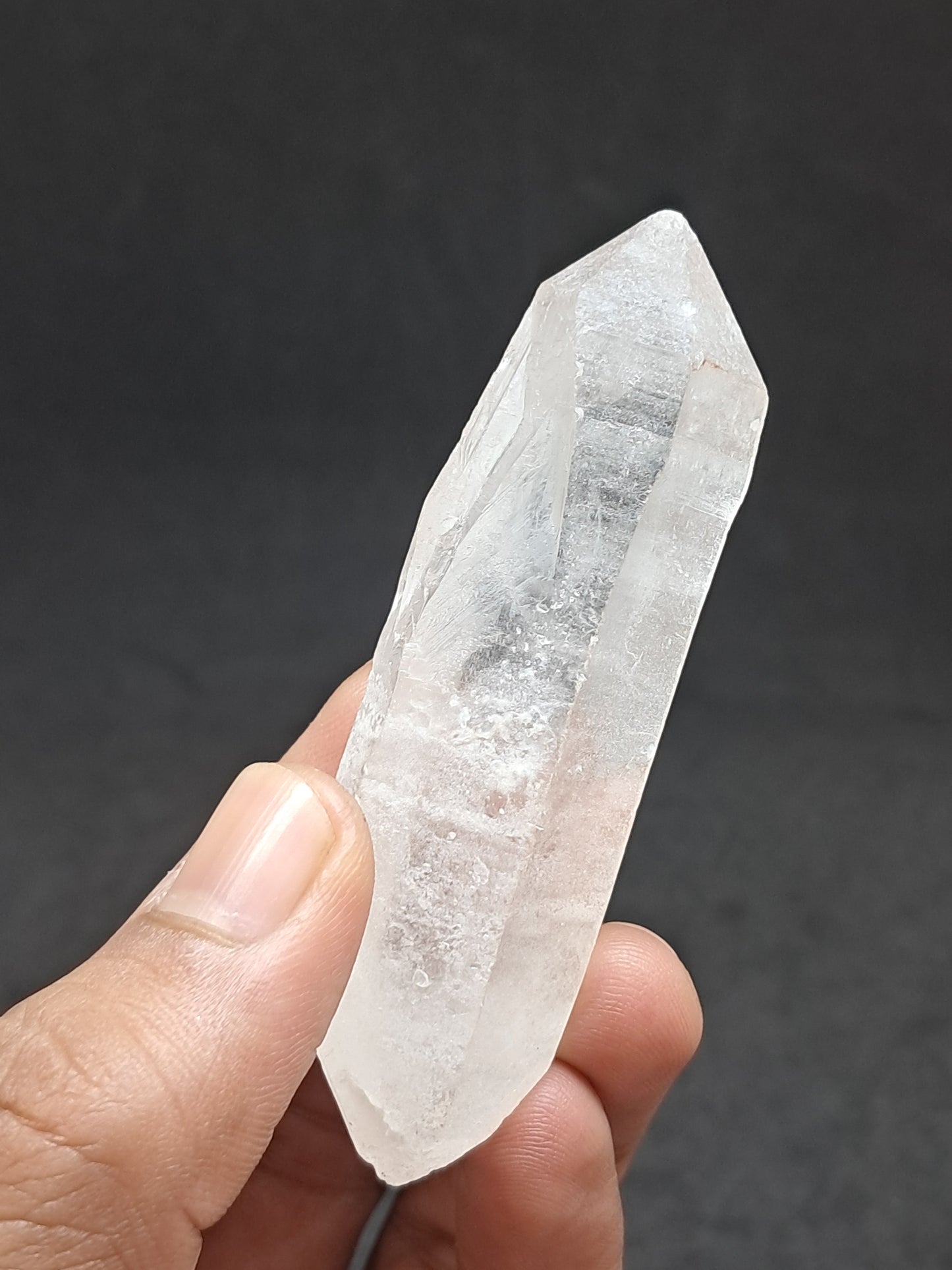 Himalayan Quartz Biterminated Self-healed Point | Natural Crystal | Mineral Specimen #CH73