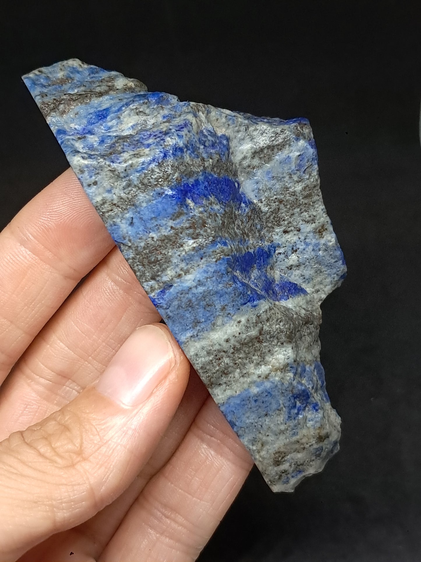Slice of Lapislazuli (Afghanistan) Rough Natural Stone #LZ1