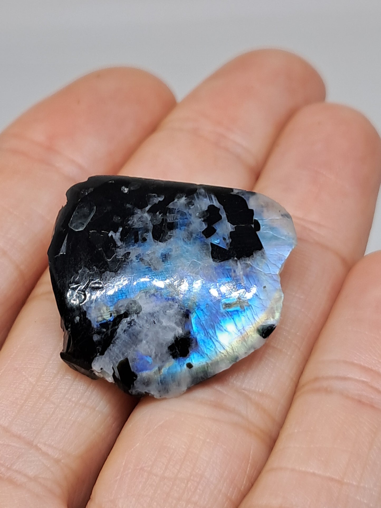 White Labradorite | Rainbow Moonstone *High Grade* (Tamil Nadu) Rough & Polished Stone | Natural Rock #MN21
