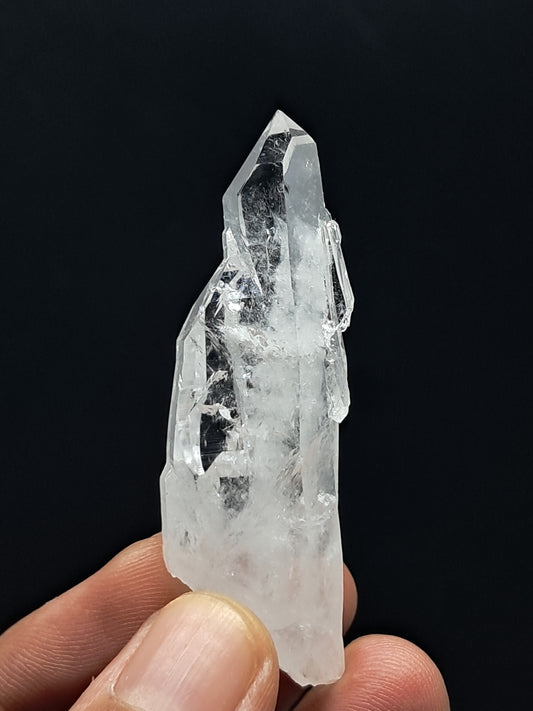 Punta Natural de Cuarzo Claro de la Formación Faden (Santander, Colombia) | Ejemplar Mineral n.° COQ7