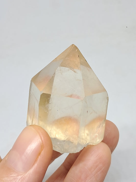 Natural Citrine "Kundalini" (Democratic Republic of Congo) Crystal Point | Mineral Specimen #CTN20