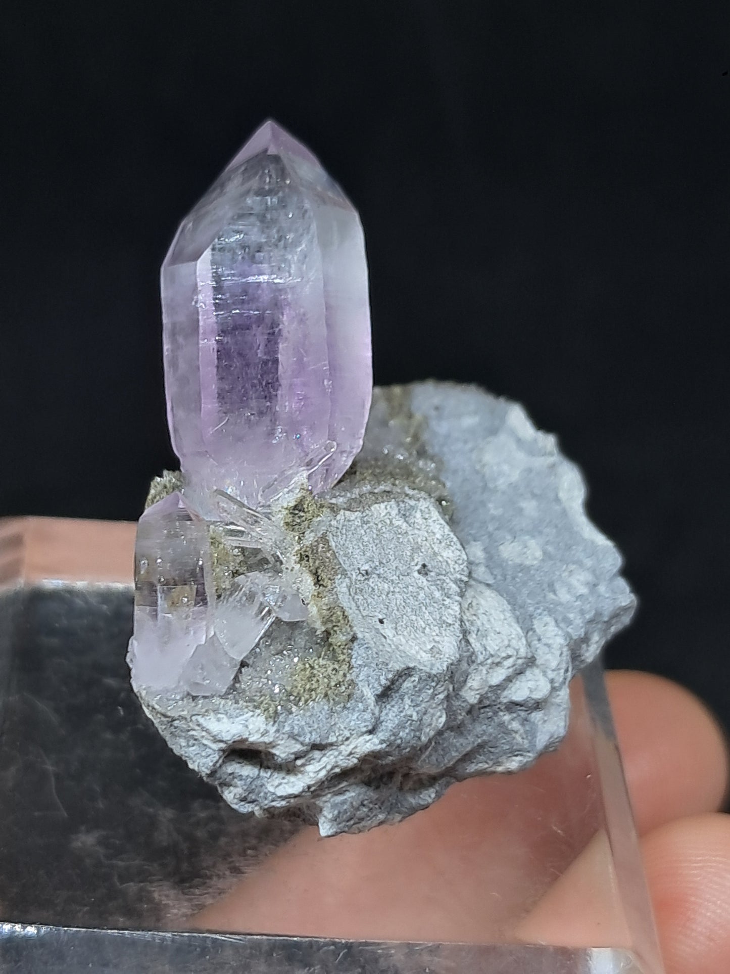 Veracruz Amethyst Crystal on Matrix (Mexico) | Natural Point | Mineral Specimen #VA13
