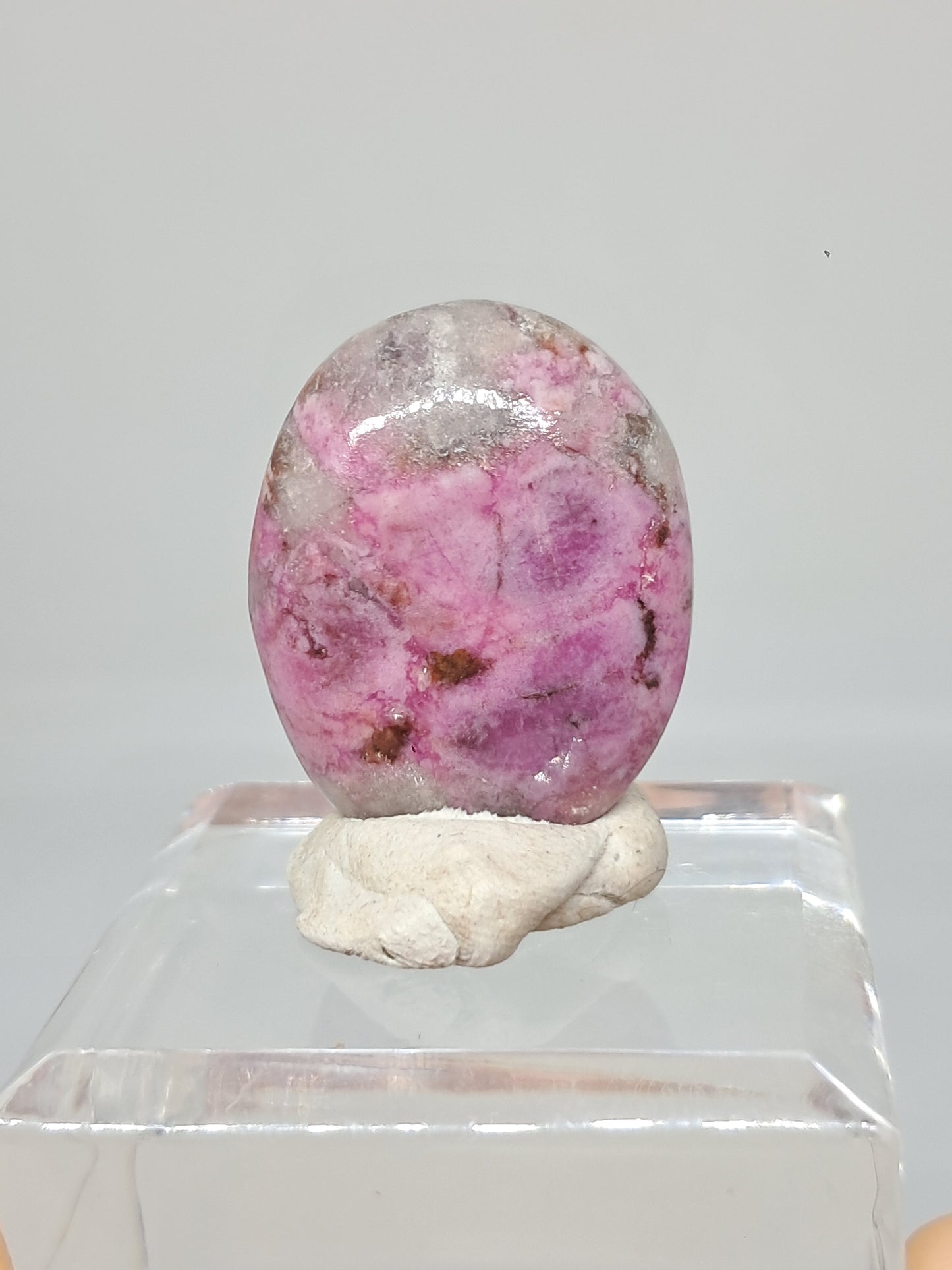 Cobaltoan Calcite Palmstone | Natural Polished Stone | Rare Mineral  #CO2