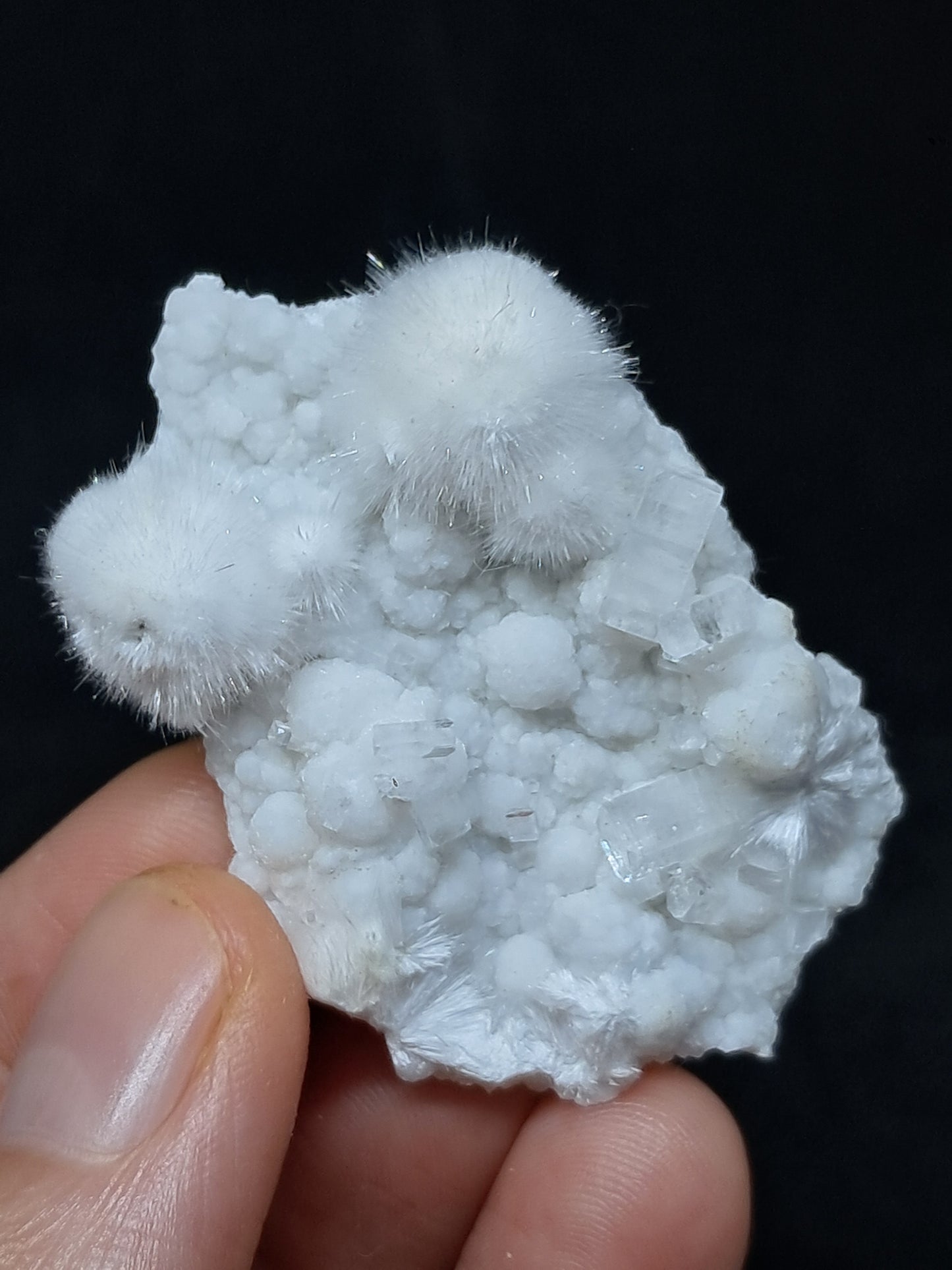 Okenite w/ Gyrolite and Apophyllite Cluster (Mumbai) Mineral Specimen | Collector Grade | Natural Crystal #OK27