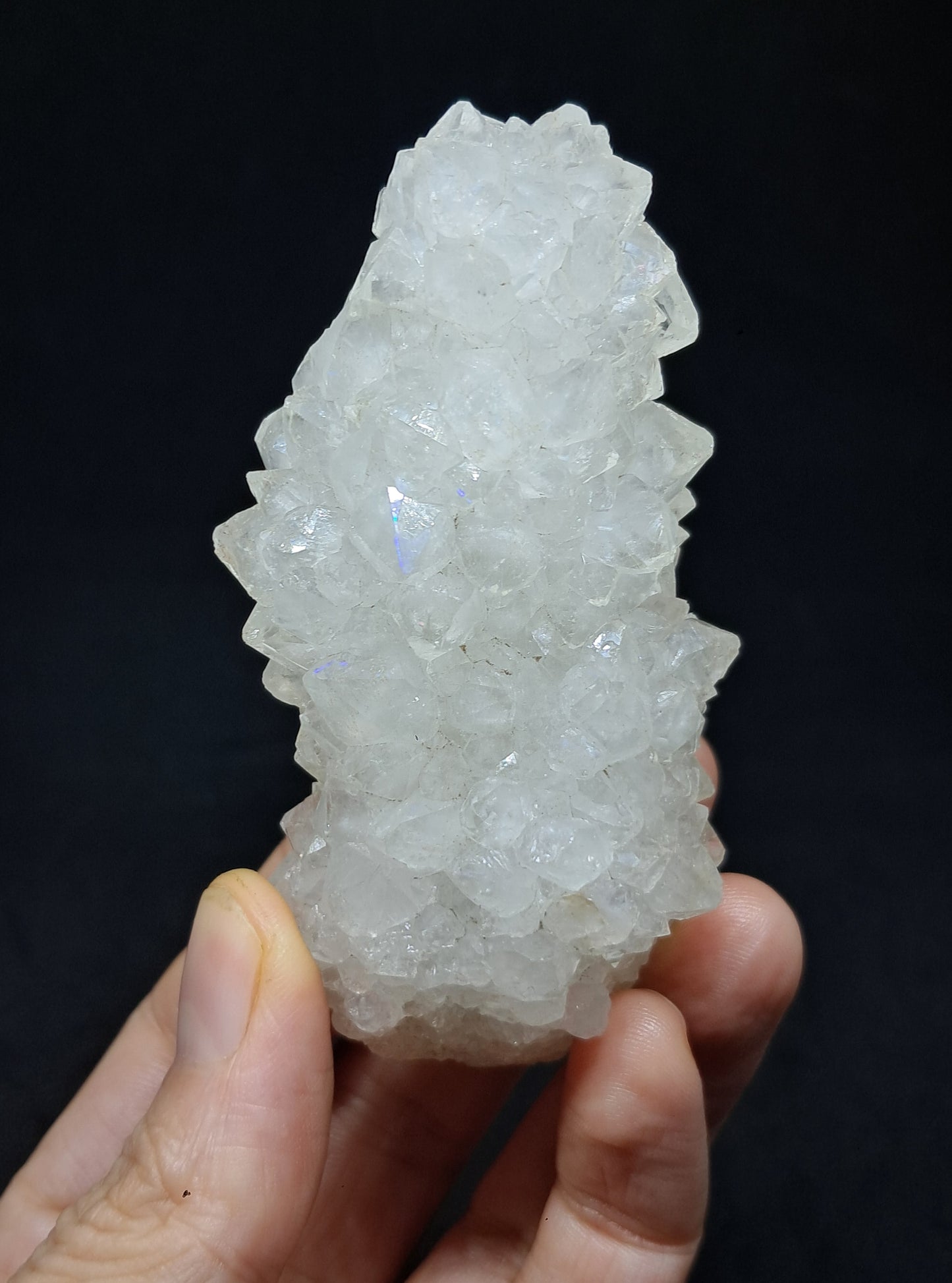 Cuarzo Iris (Aurangabad) | Anandalita | Estalactita | Cristal natural n.° AQ46
