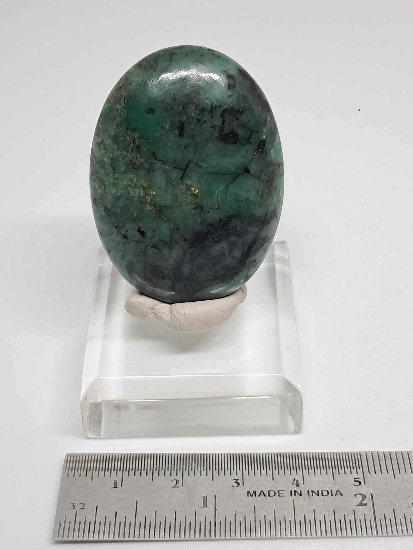 Piedra de palma esmeralda | Piedra pulida | Cristal natural n.° EM2