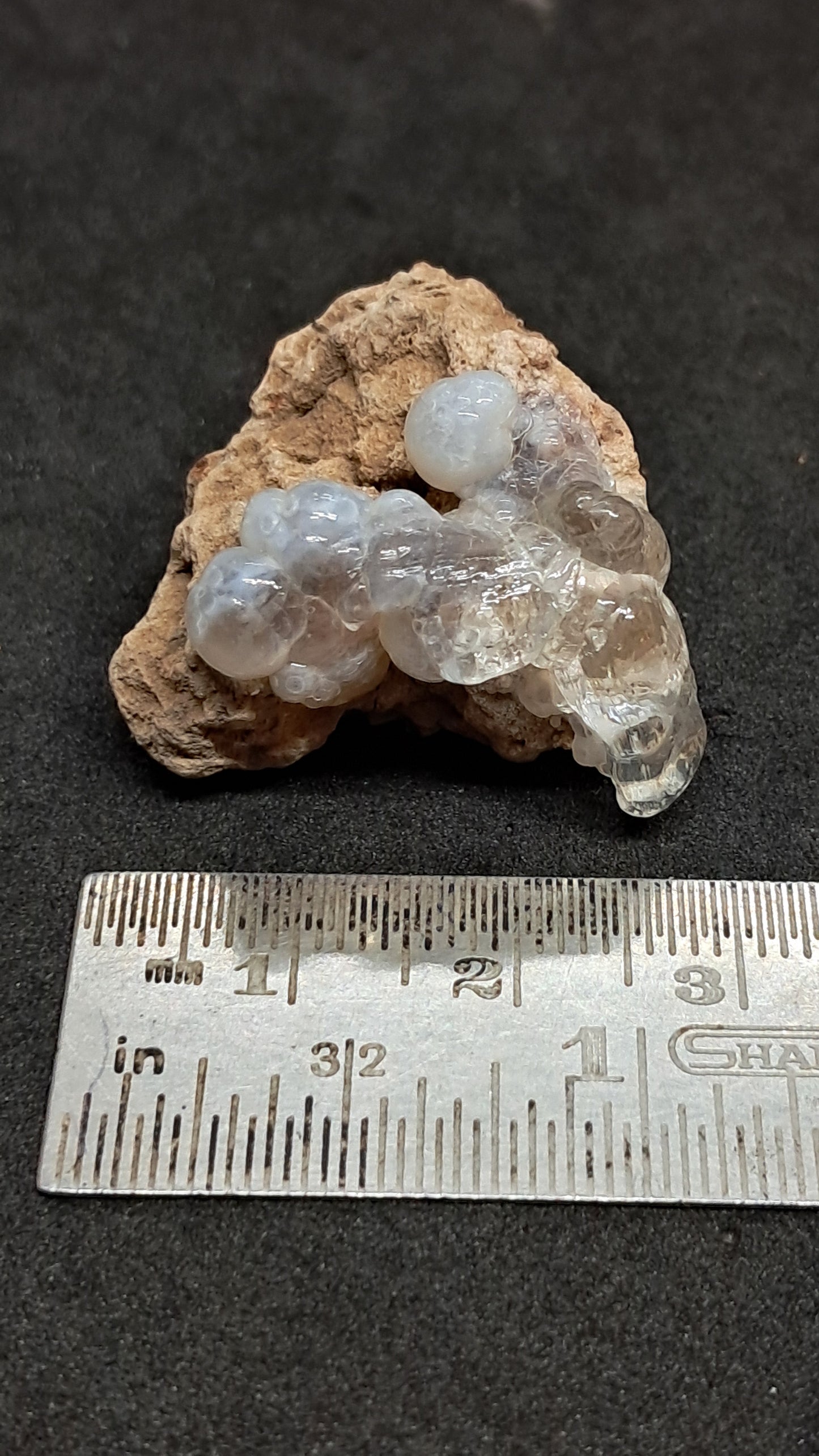 Hyalite Opal on Matrix (Mexico) Rough Crystal Stone | UV-Reactive Mineral Specimen #OH2