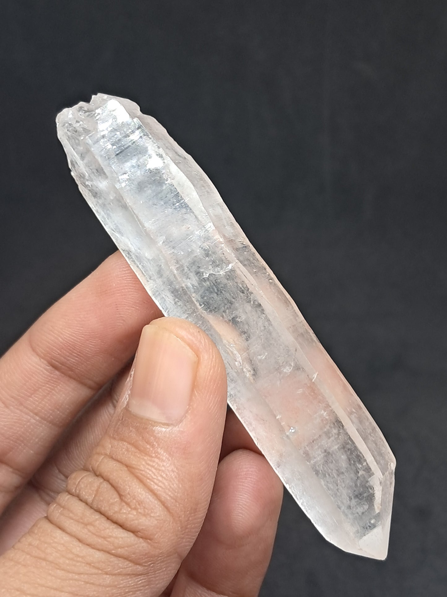 Himalayan Quartz Biterminated Self-healed Point | Natural Crystal | Mineral Specimen #CH70
