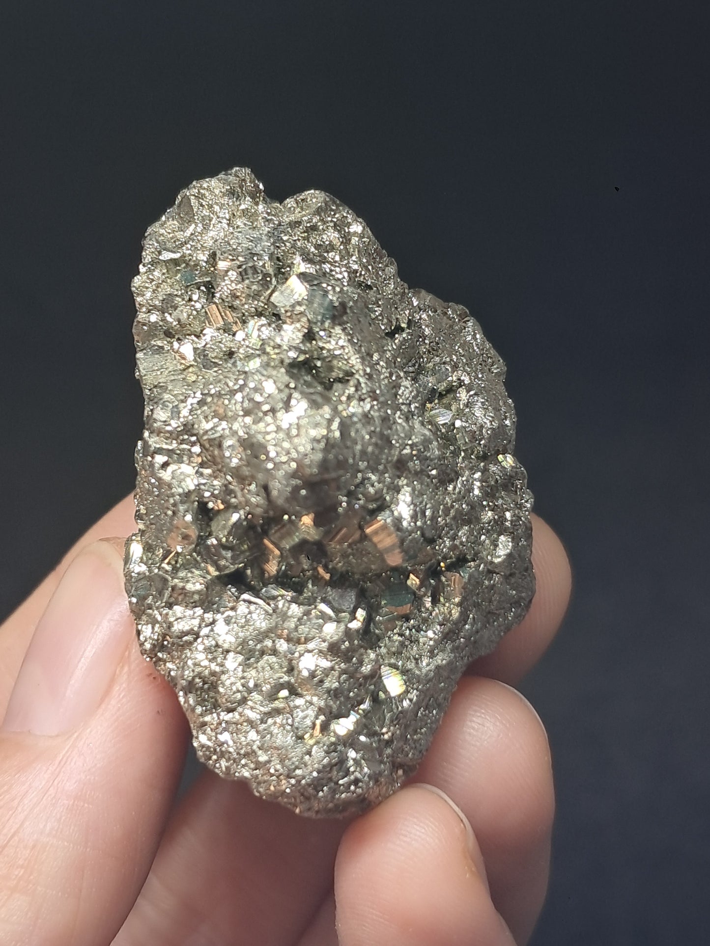 Pirita en Bruto (Perú) Drusa Natural | Mineral de Colección | Rocas y Cristales #PR29