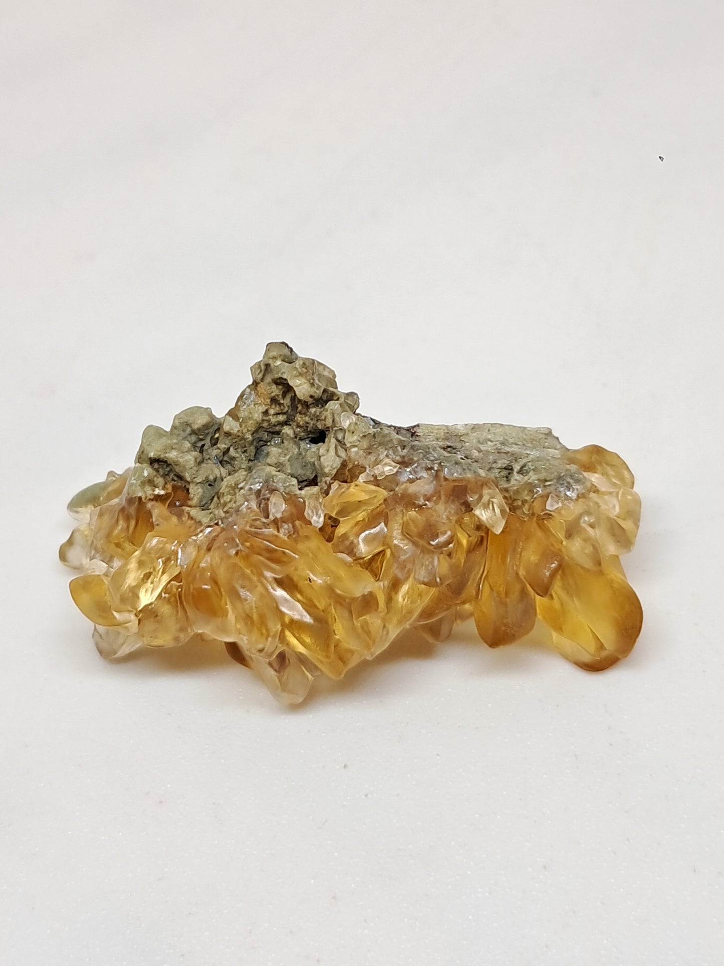 Dog Tooth Honey Calcite (Ahmednagar) Natural Crystal | Mineral Specimen #CA27