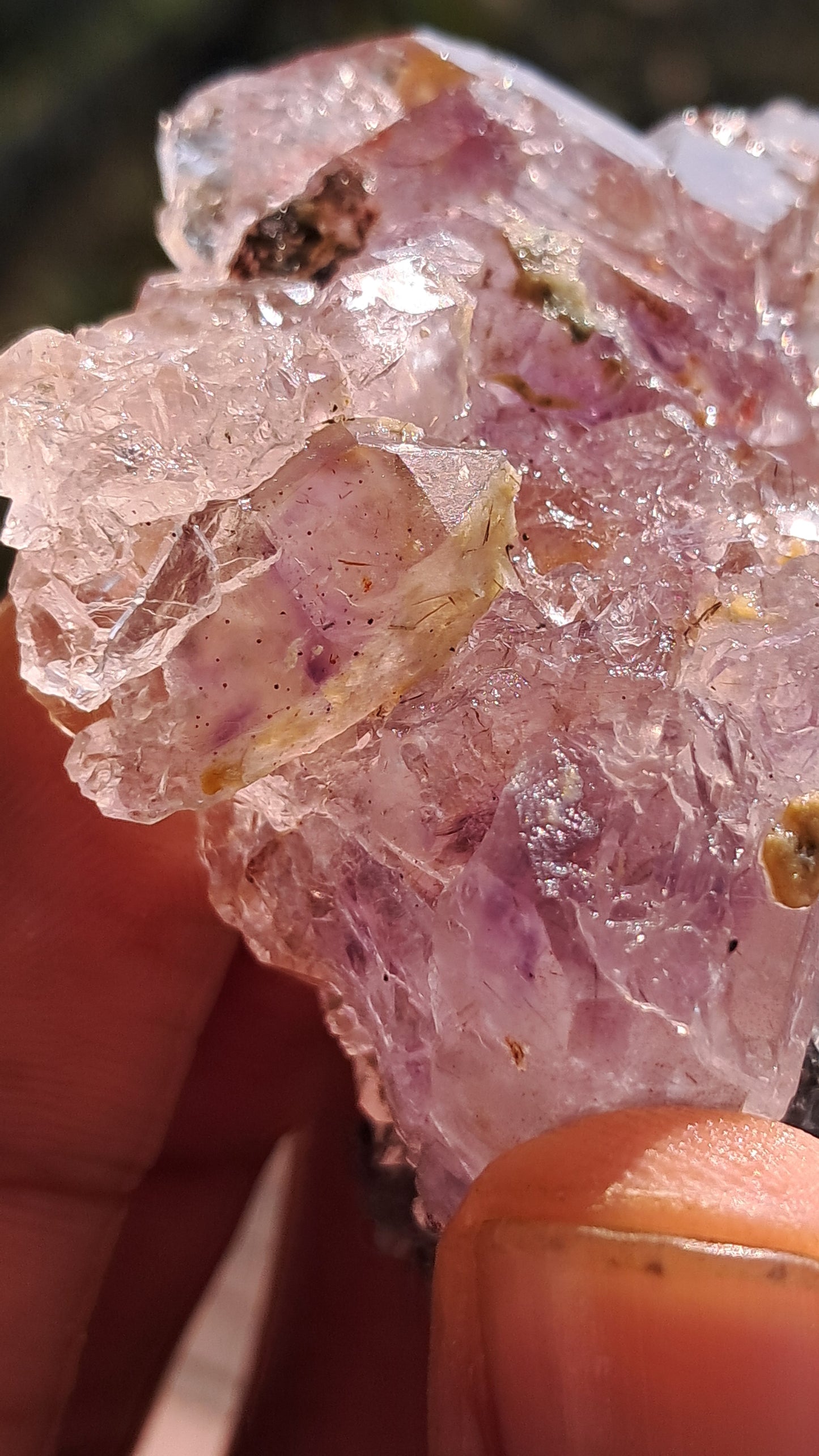 Amethyst Scepter Flower from Karur | Honeycomb Terminations | "Super Seven" inclusions | Mineral Specimen #KA185
