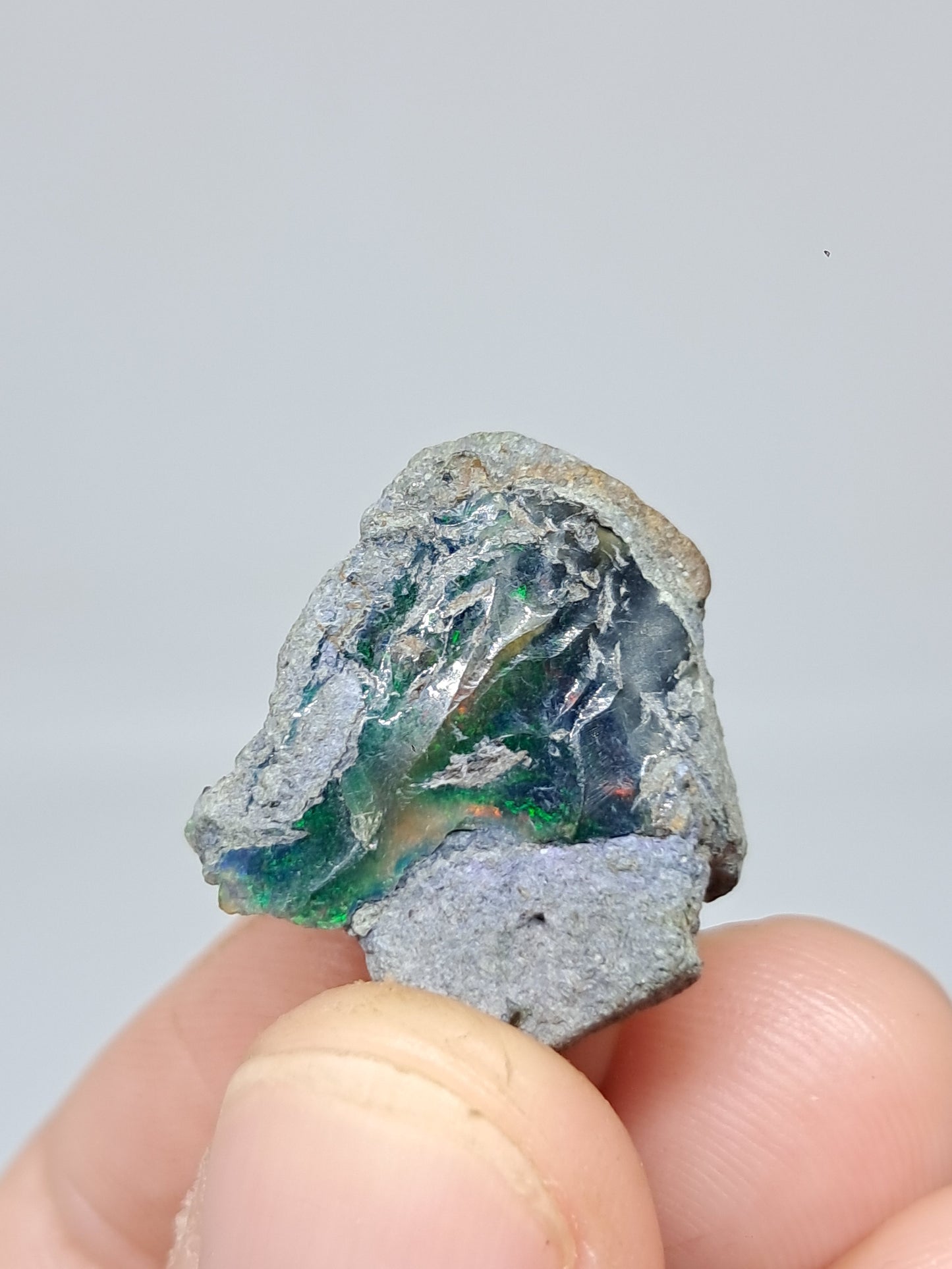 Natural Ethiopian Opal | Black Hydrophane Opal #OP27