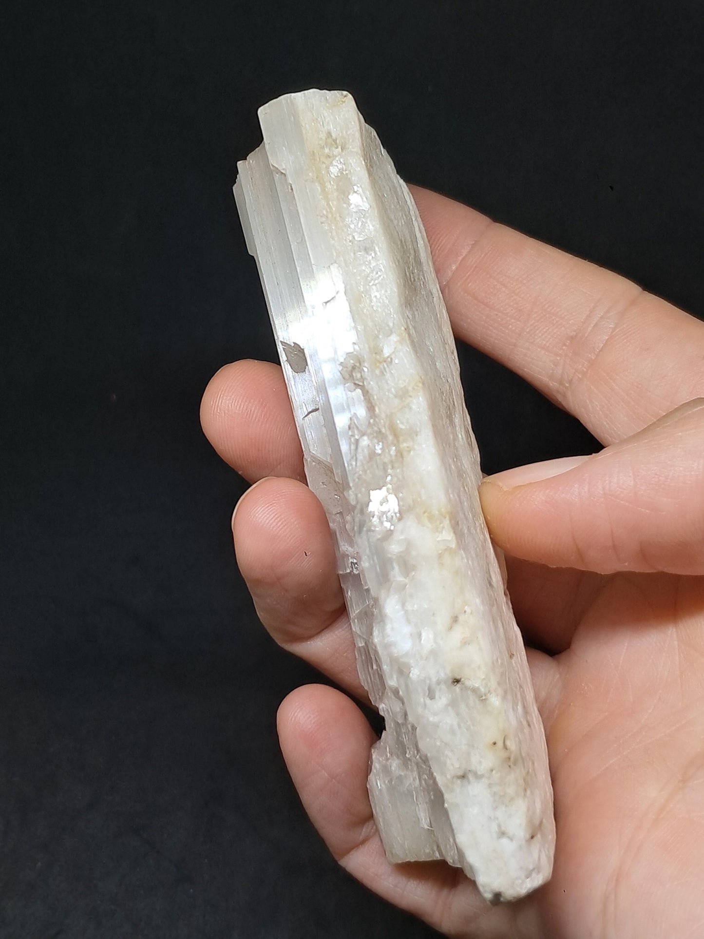 Satin Spar *Selenite* (India) Fibrous Gypsum | Mineral Specimen | Rough Crystal #SE1