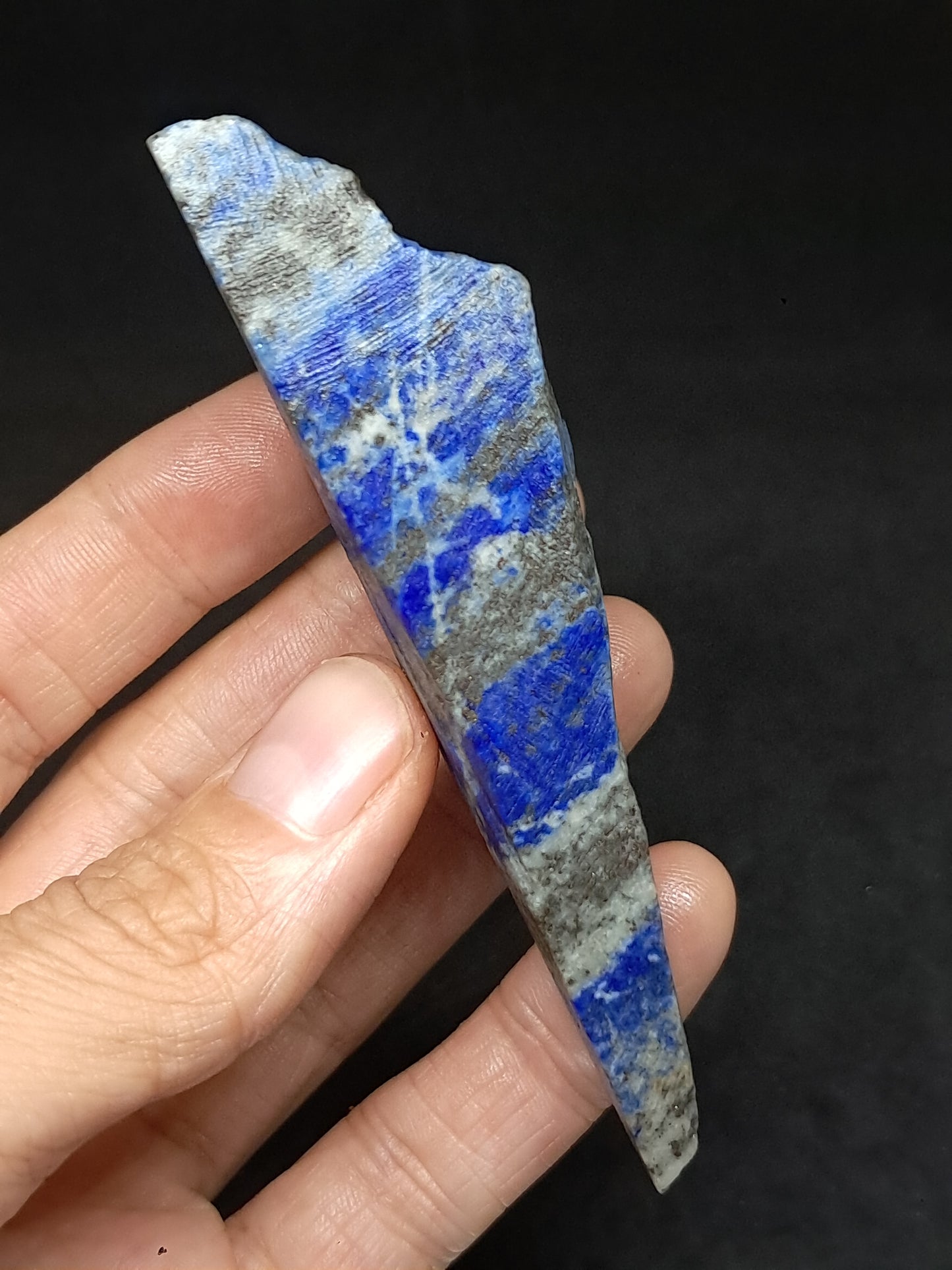 Slice of Lapislazuli (Afghanistan) Rough Natural Stone #LZ1