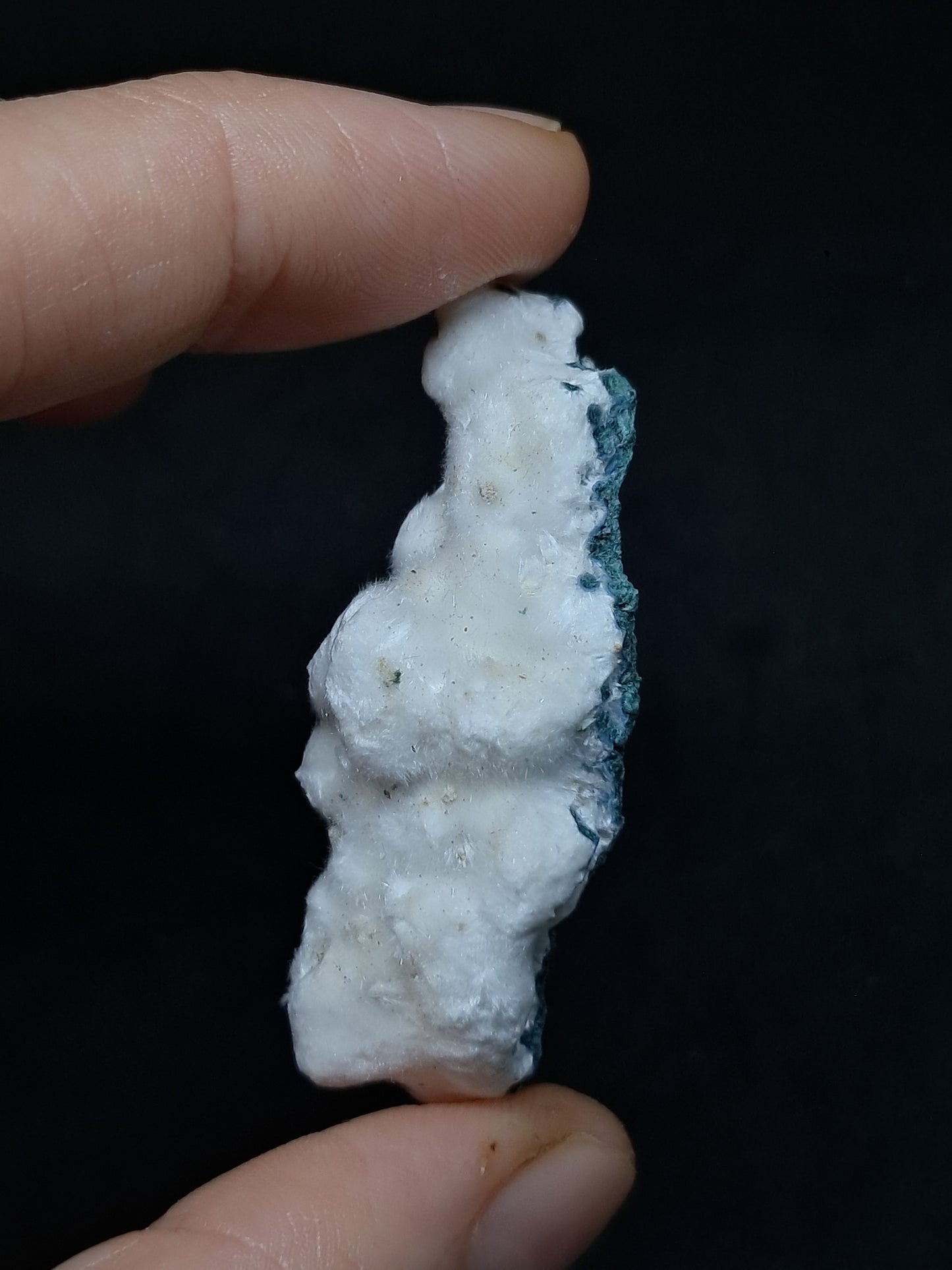 Okenite on Chalcedony (Mumbai) Mineral Specimen | Natural Crystal #OK37