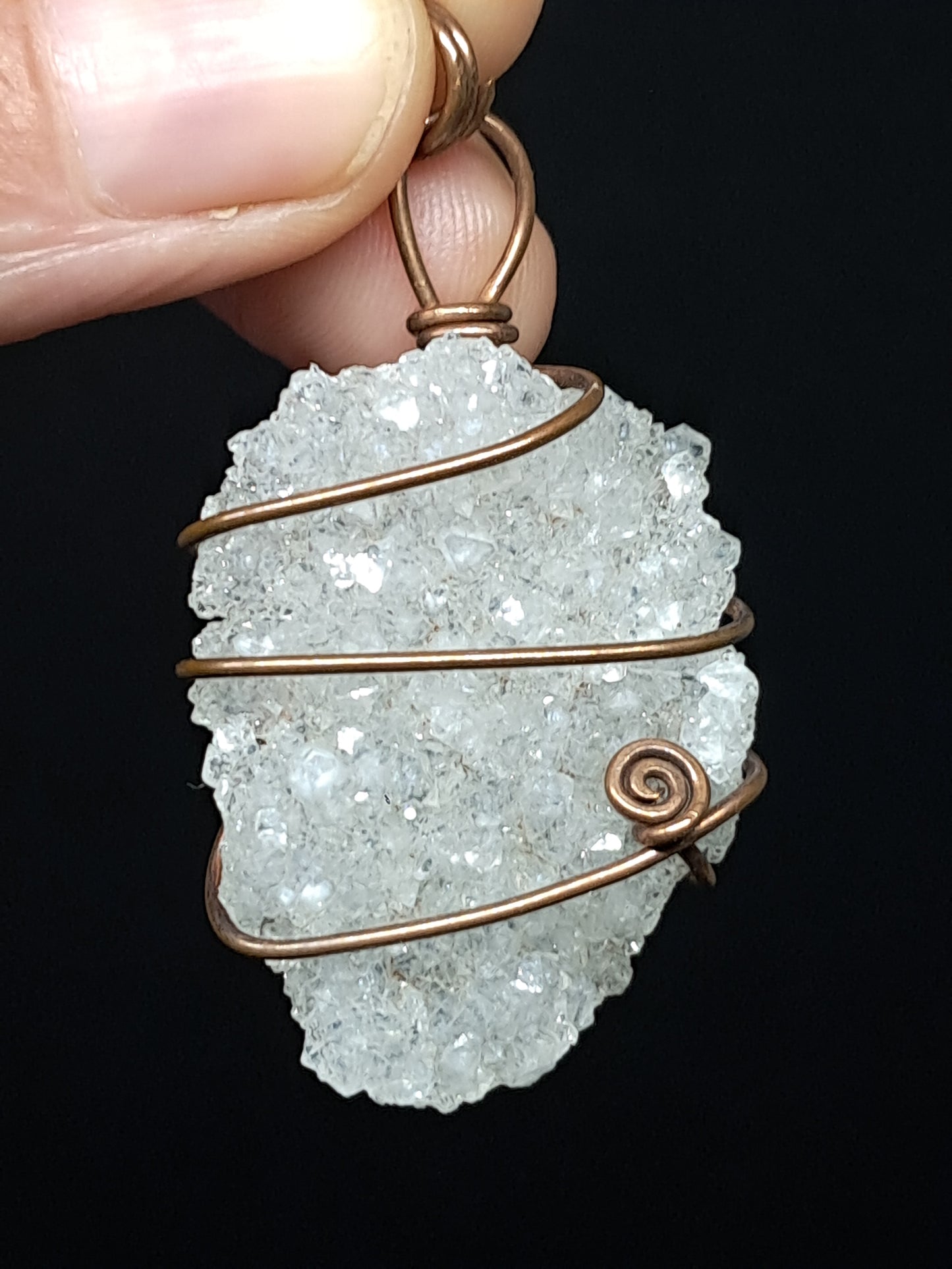 Clear Apophyllite Pendant | Handcrafted Jewelry | Unique Necklace #JL49