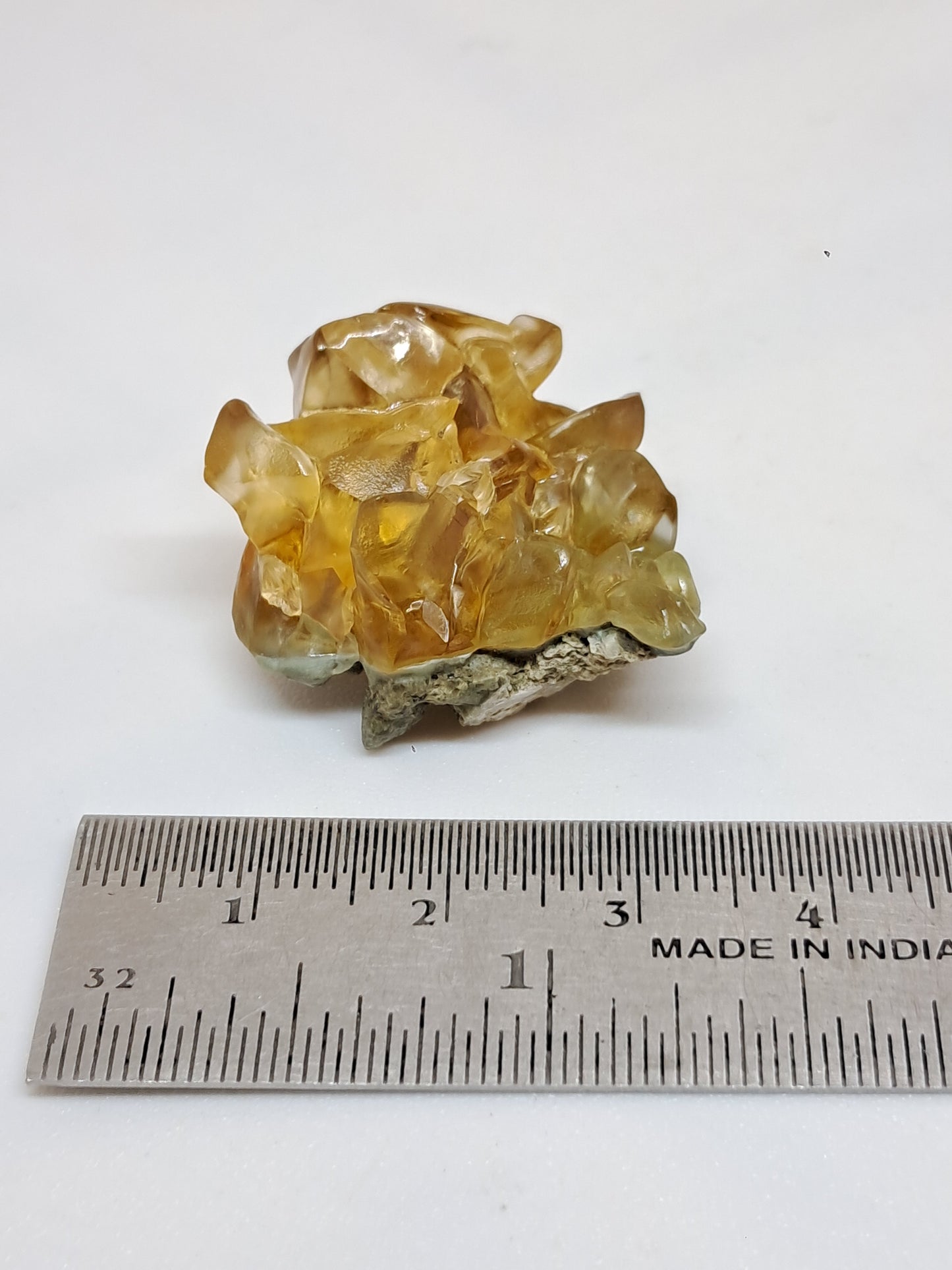 Honey Calcite (Ahmednagar) Dog Tooth Formation | Natural Crystal | Mineral Specimen #CA26