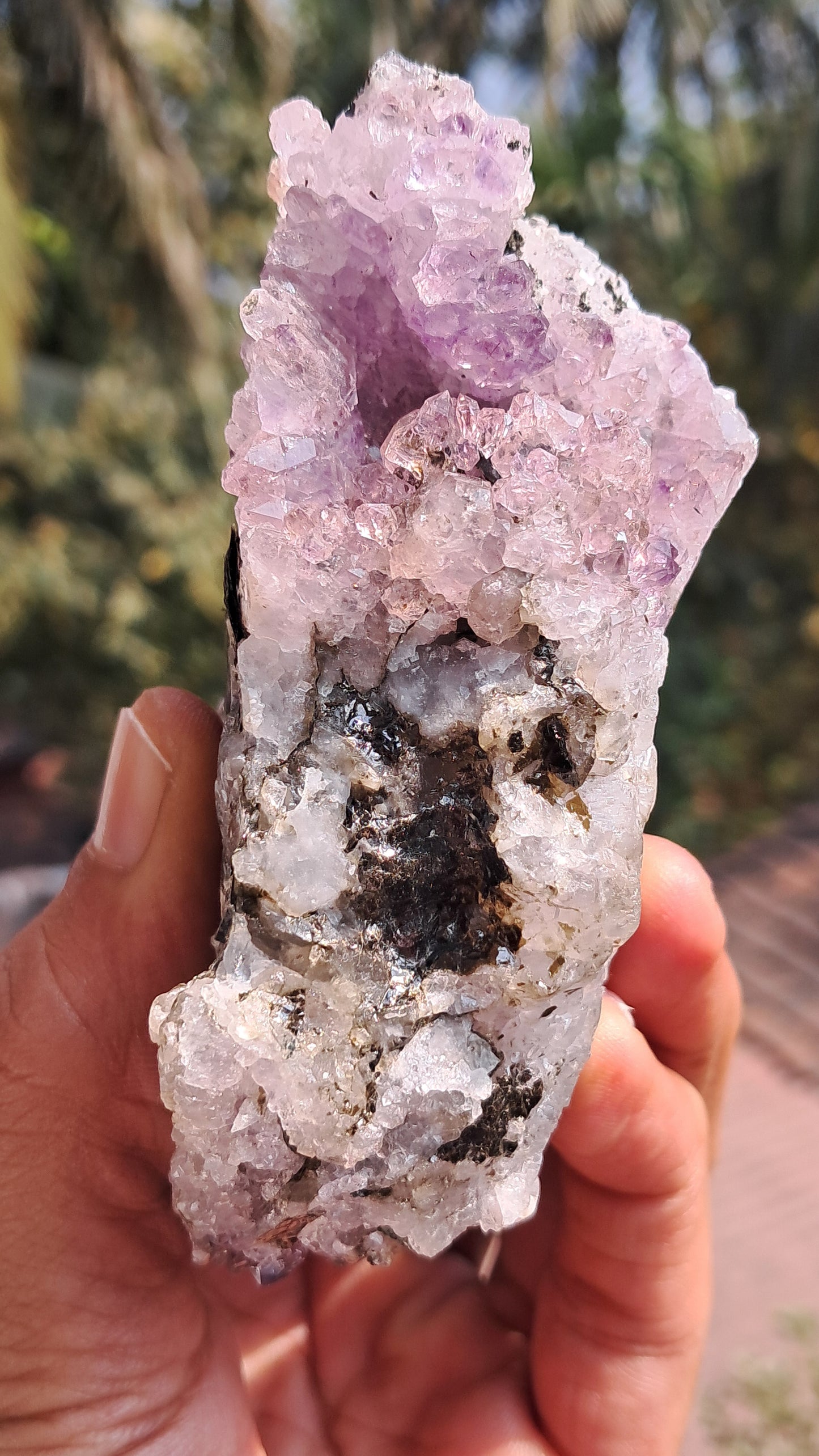 Amethyst Scepters formed in Quartz with Mica | "Super Seven" inclusions | Mineral Specimen #KA189