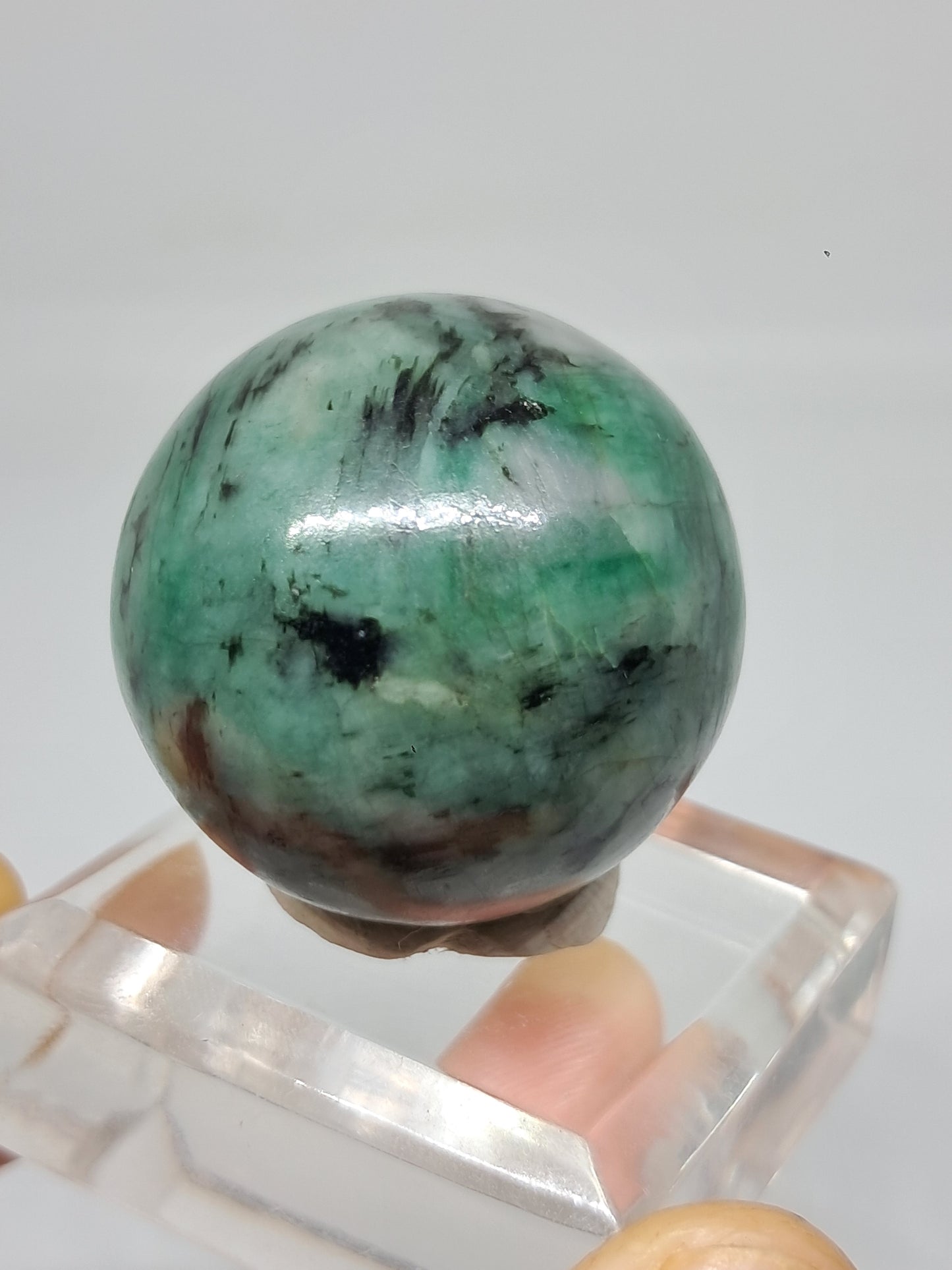 Esfera esmeralda | Piedra pulida | Cristal natural #EM7