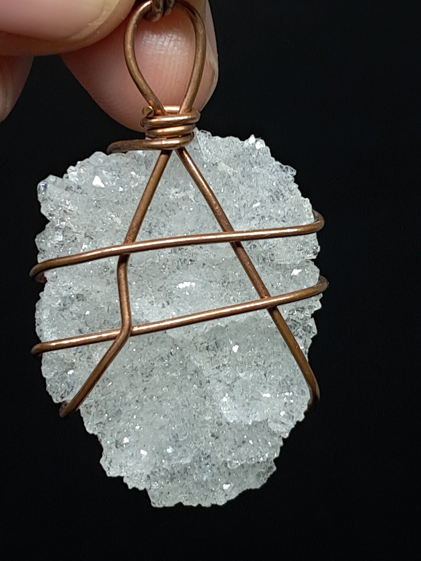 Clear Apophyllite Pendant | Handcrafted Jewelry | Unique Necklace #JL49