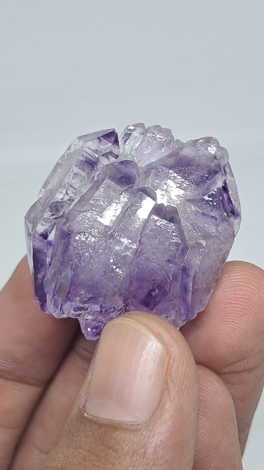 Racimo de Cetros de Amatista | Formación Elestial | Cristal Natural | Muestra Mineral #KA191