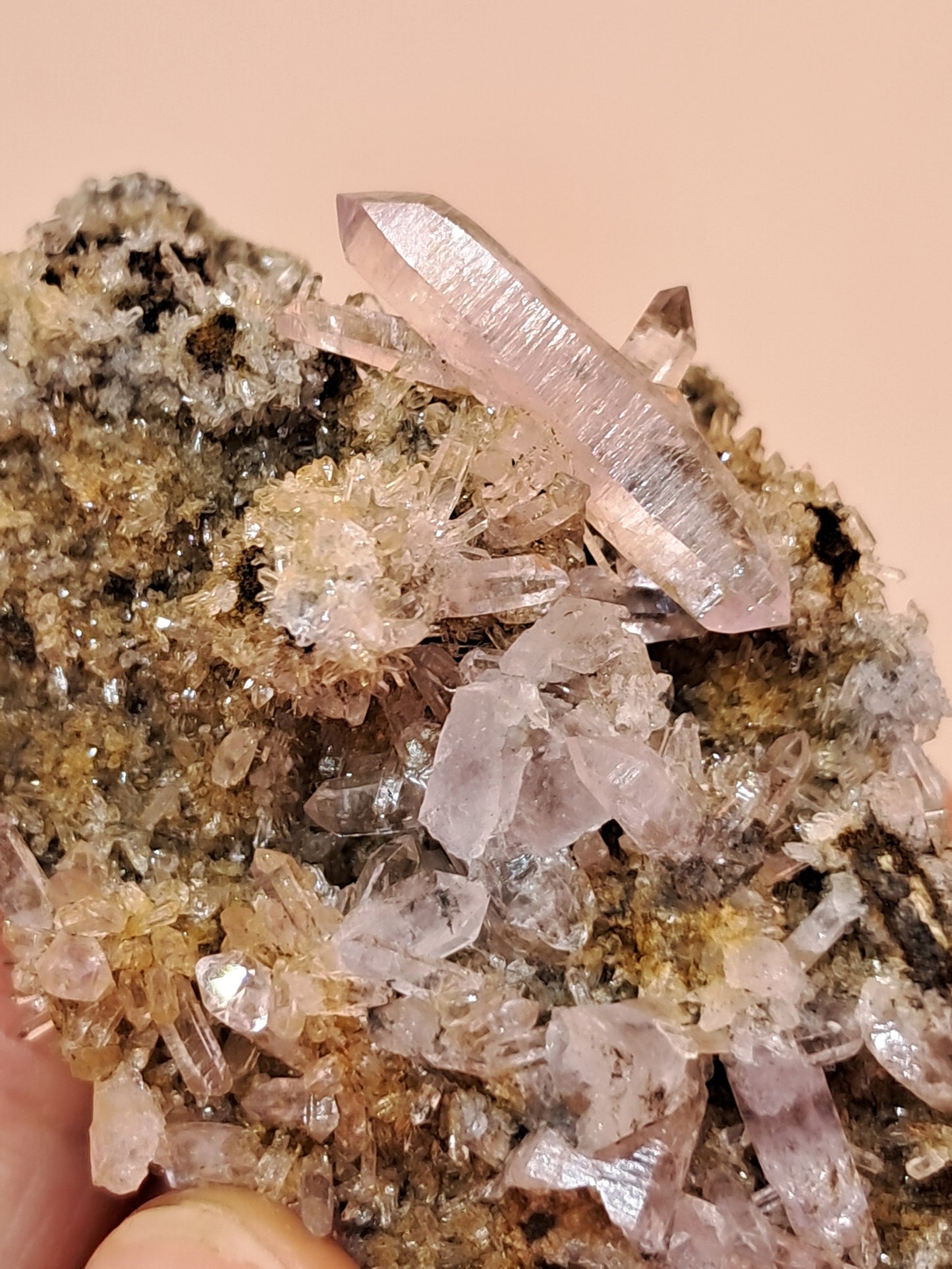 Veracruz Amethyst Crystals on Matrix (Mexico) | Natural Cluster | Mineral Specimen #VA19
