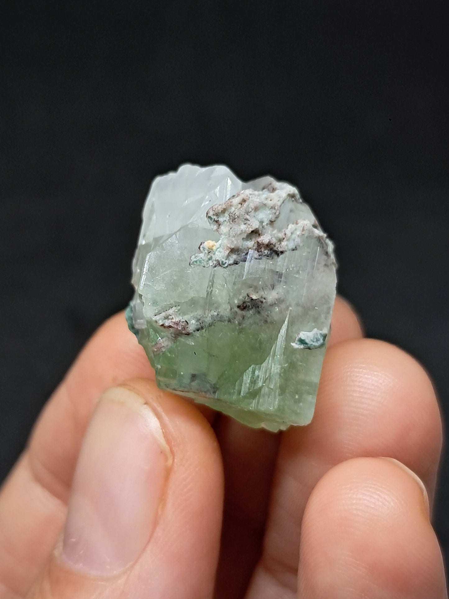 Green Apophyllite (Fluorapophyllite) (Ajanta) Natural Crystal | Mineral Specimen #GA41