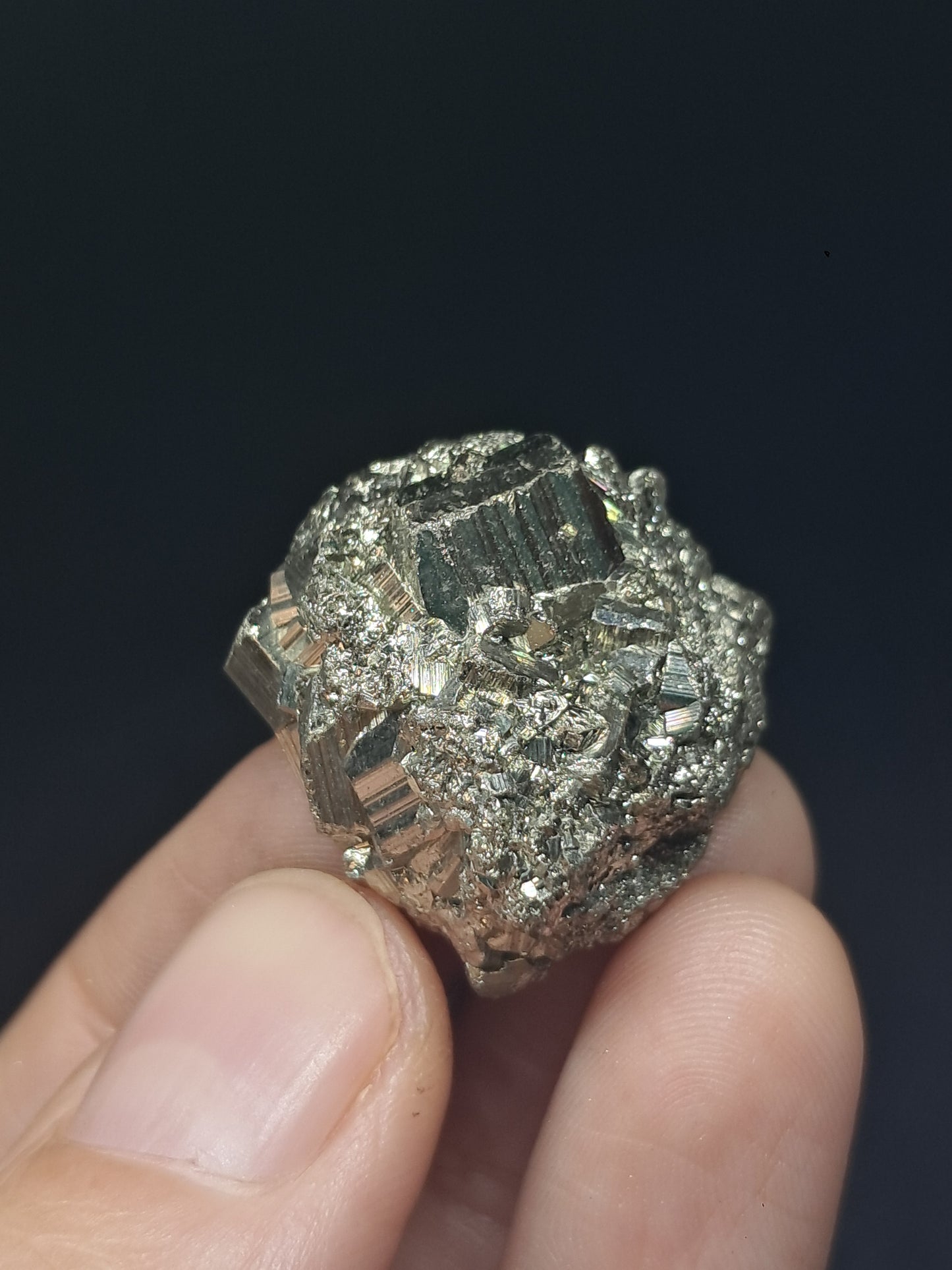 Pirita en Bruto (Perú) Drusa Natural | Mineral de Colección | Rocas y Cristales #PR27