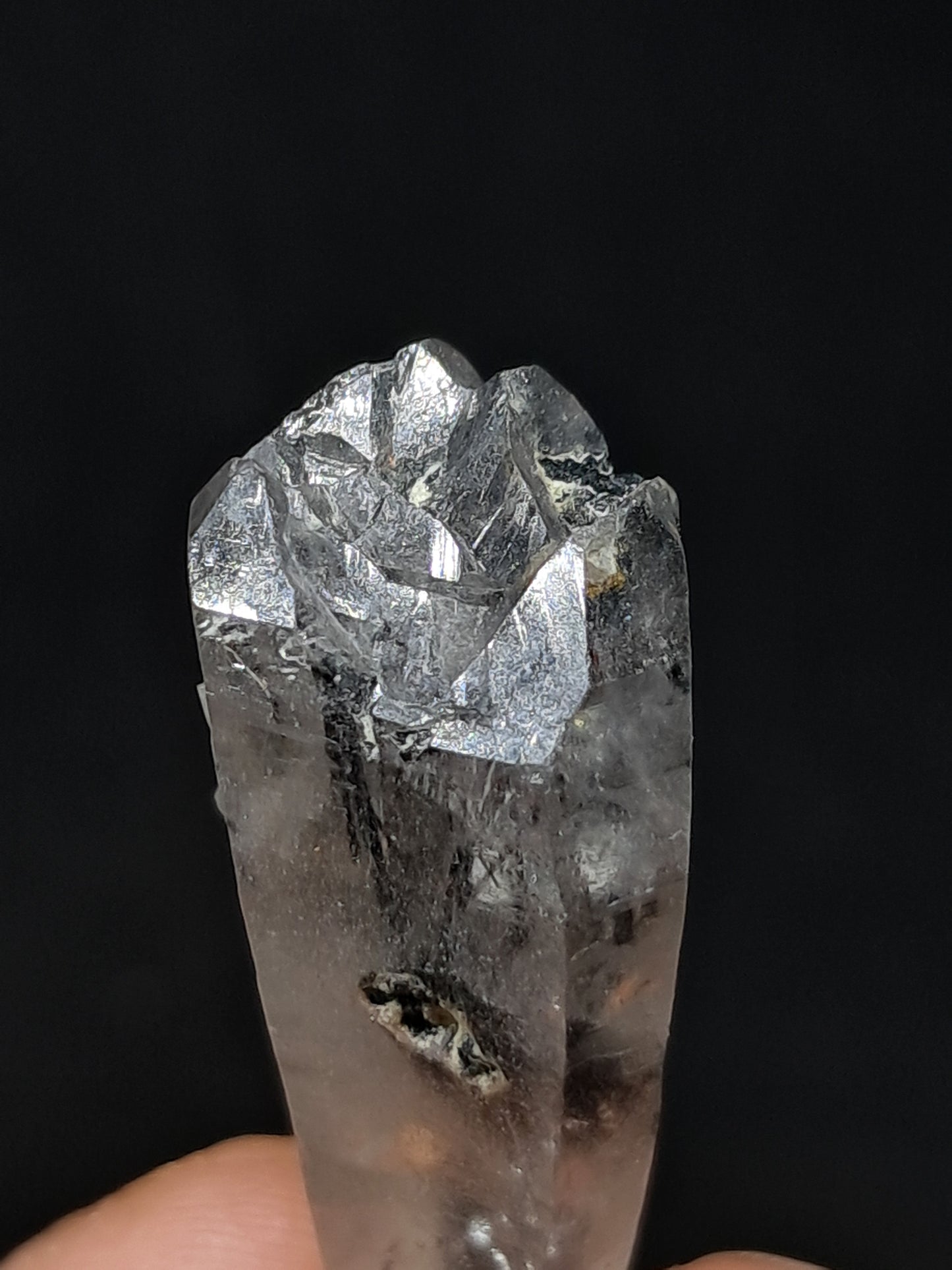 Cuarzo Turmalinado con Terminación *Autocurada* (Karur) Piedra Natural | Muestra Mineral #TQ29