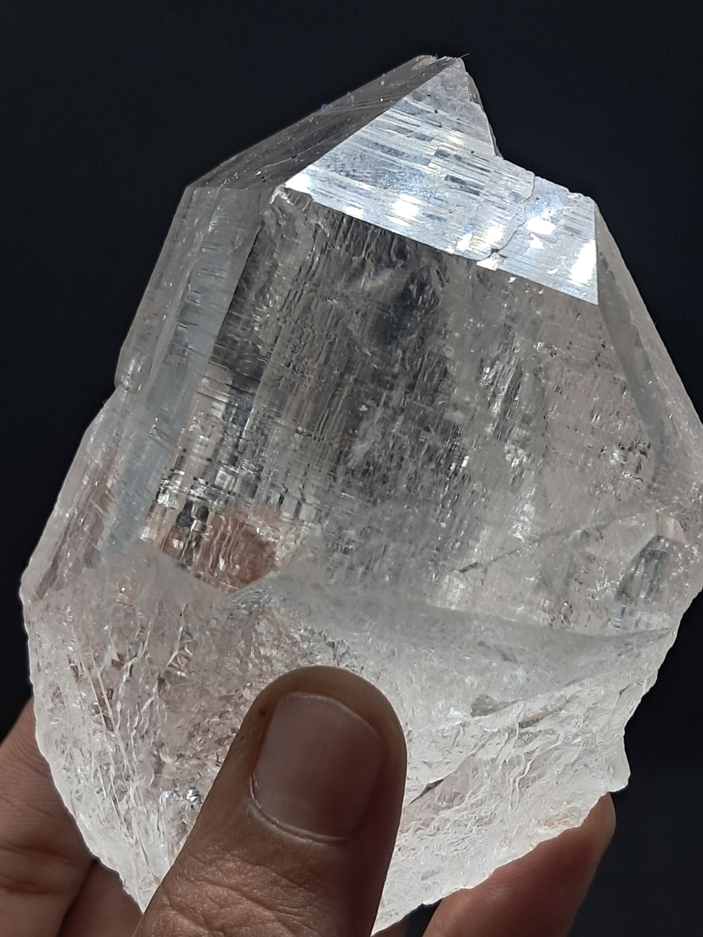 Himalayan Quartz Crystal Point with Magnetite Inclusions | High Grade | Natural Stone | Mineral Specimen #CH53