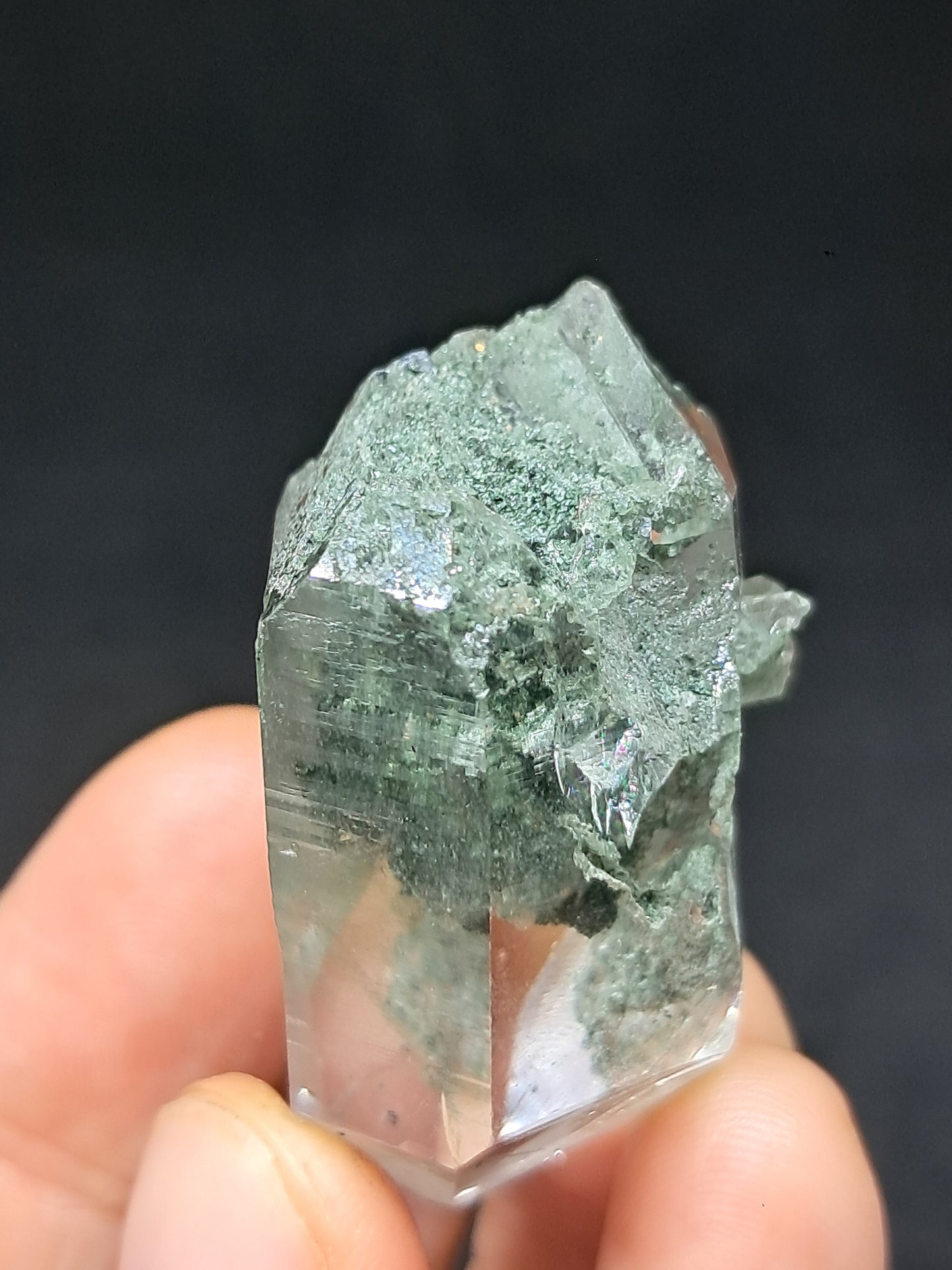 Chlorite Phantom Quartz (Kullu) Natural Crystal | Garden Chamanic #CQ82