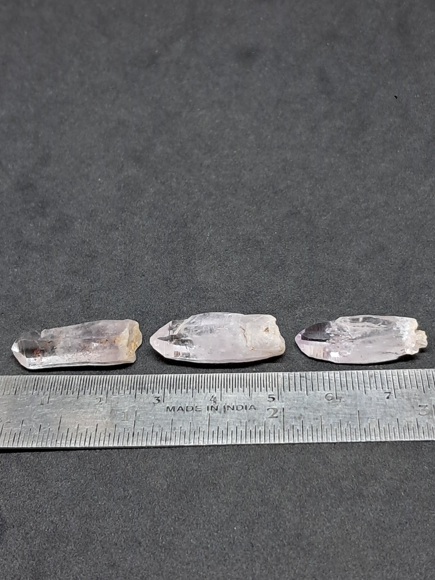 Set of 3 Veracruz Amethyst Crystals (Mexico) | Natural Points | Mineral Specimen #VA37