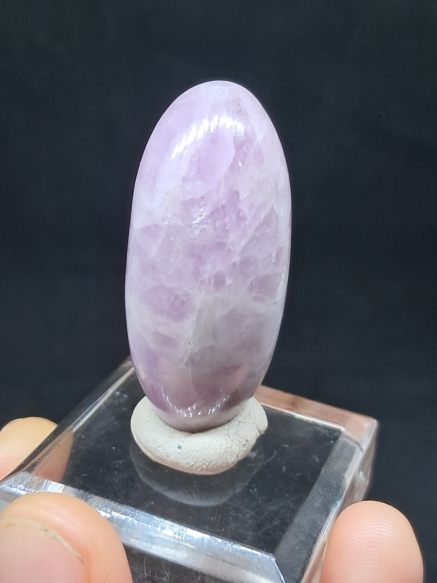 Kunzite Shivalingam | Polished Stone | Spodumene Natural Crystal