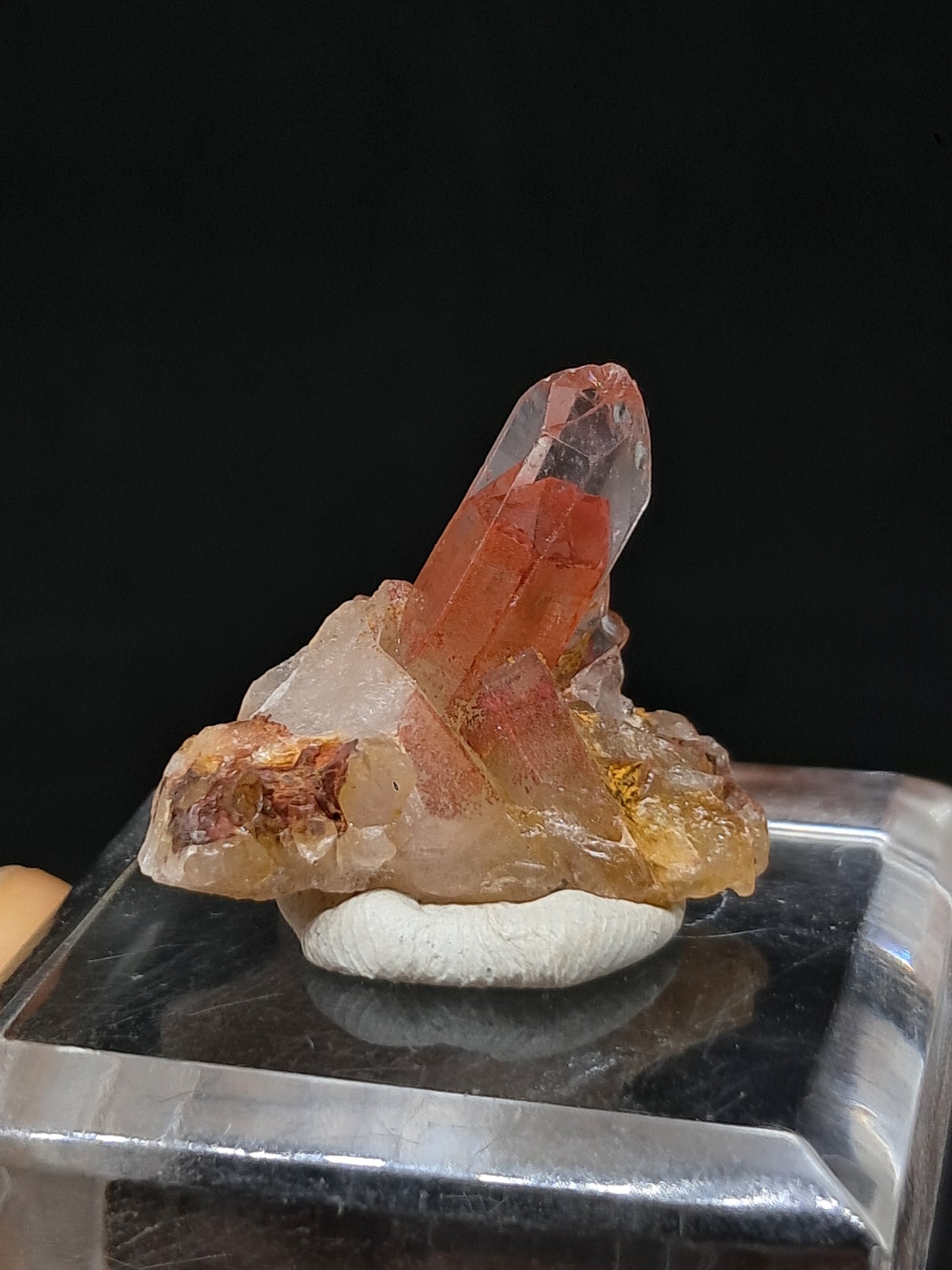Hematite Phantom Quartz (Telangana) | Natural Crystal | Mineral Specimen #HPQ60