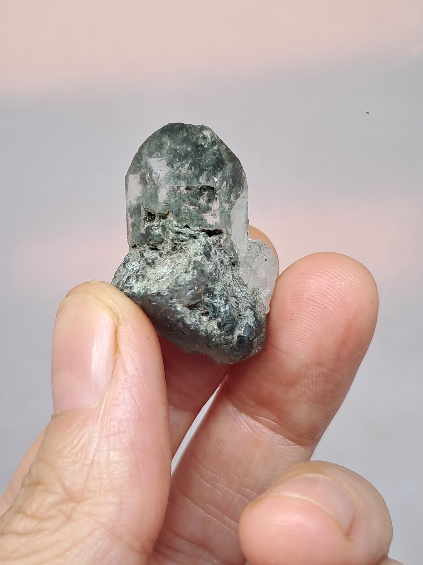 Chlorite Quartz (Kullu) Rough Stone | Natural Crystal Point | Mineral Specimen #CH49