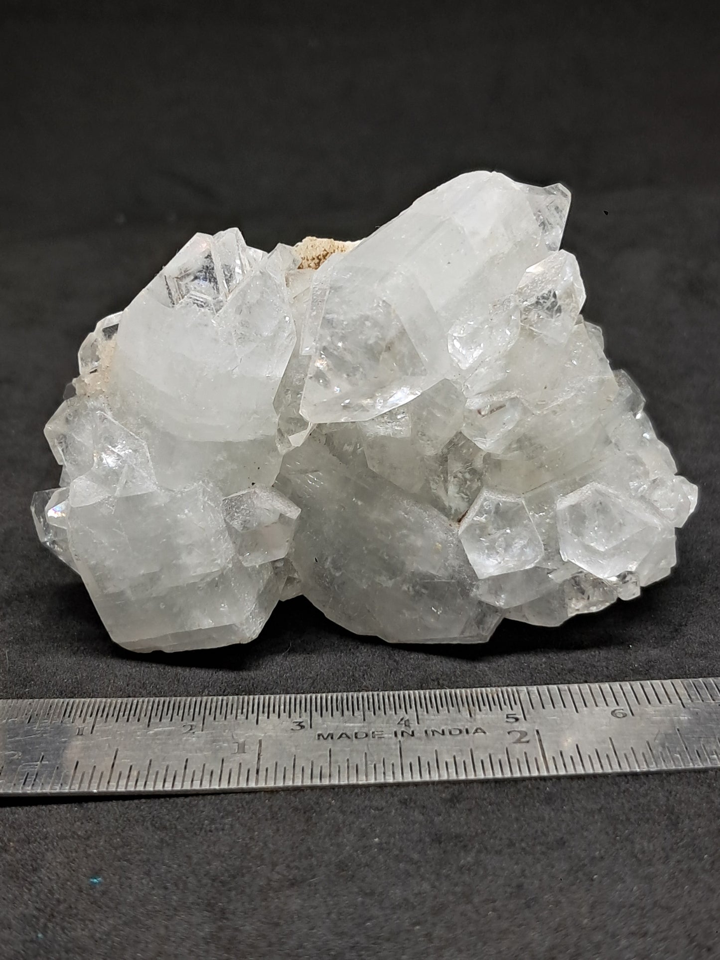 Clear Apophyllite (Ajanta) Natural Crystal Cluster | Mineral Specimen #AP24eb