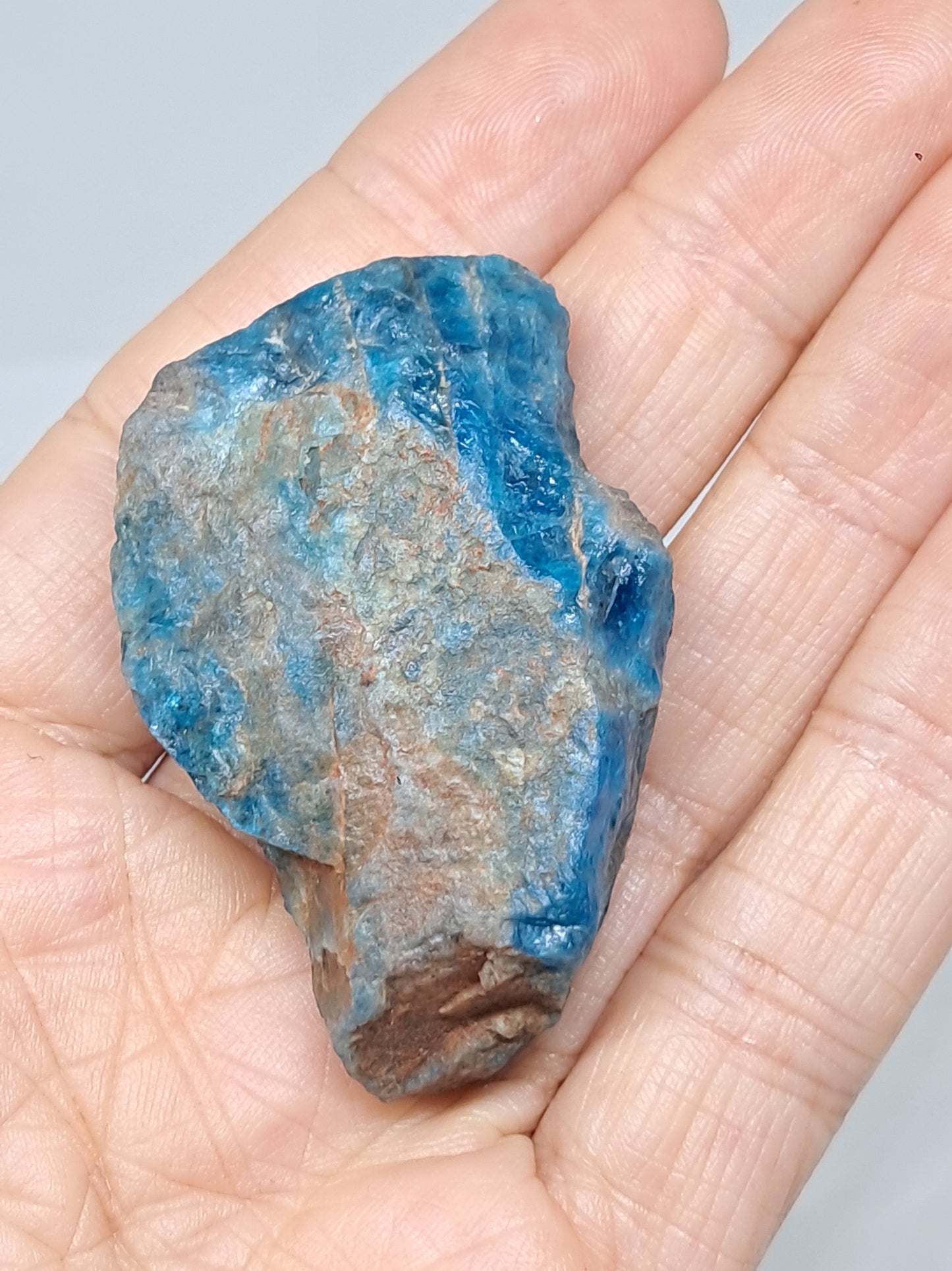 Piedra natural de apatita azul (Madagascar) n.° AP5