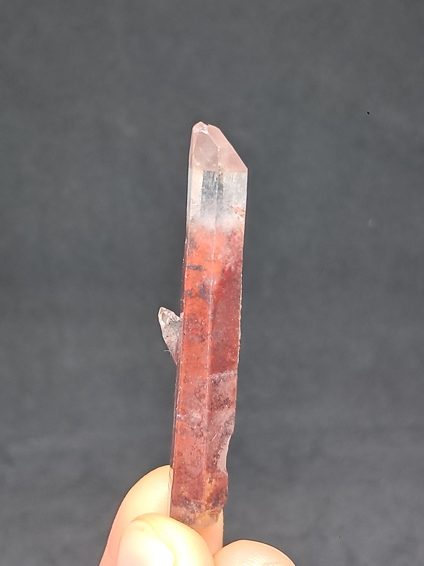 Hematite Phantom Quartz (Telangana) | Natural Crystal | Mineral Specimen #HPQ52