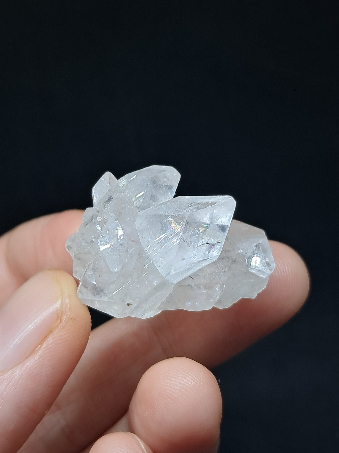 Clear Apophyllite Cluster (Ajanta) Natural Crystal | Mineral Specimen #AP52