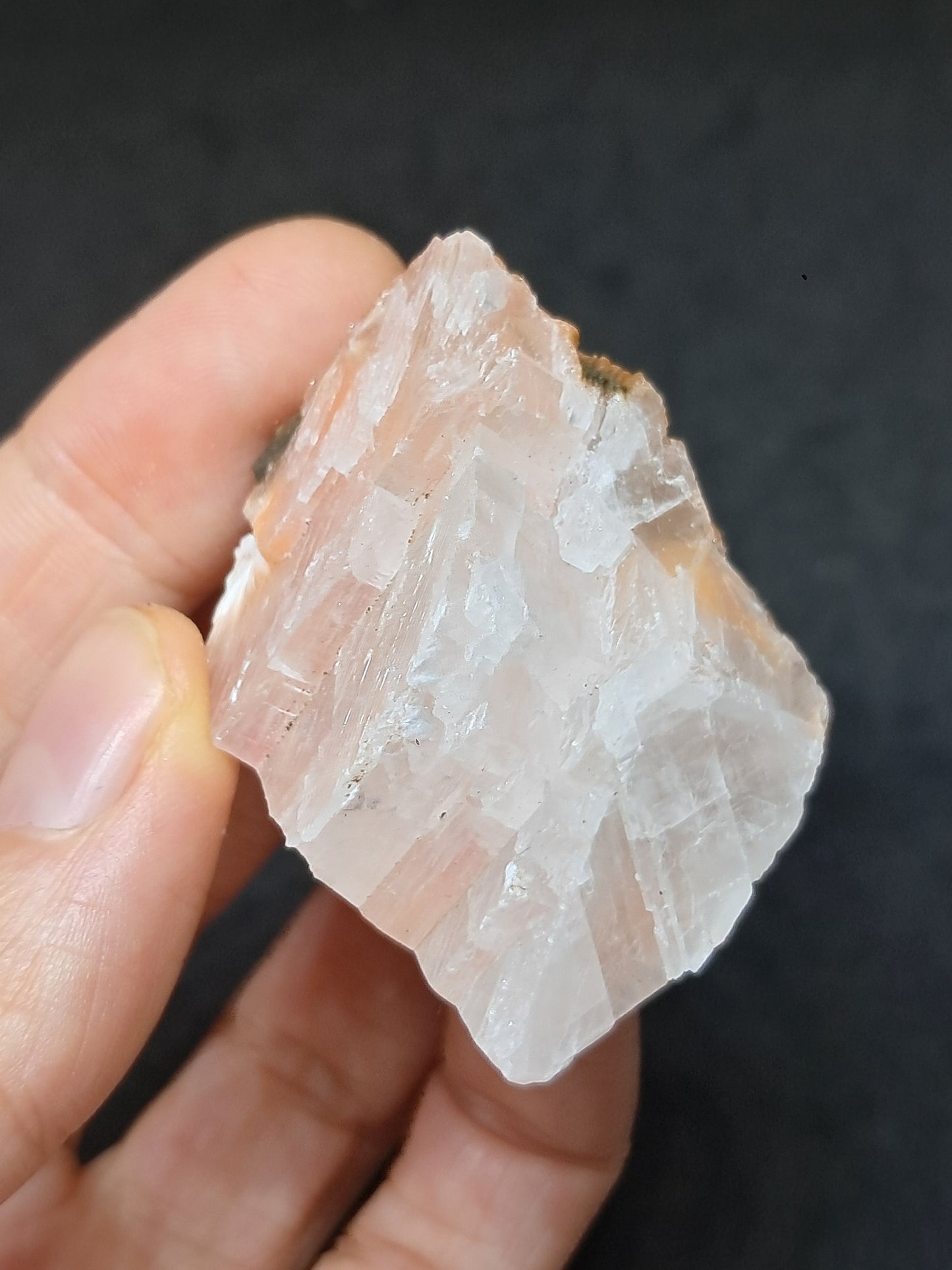 Calcita Rojiza/Rosa con Mesolita *Hallazgo Raro* (Pithampur) Cristal Natural | Piedra Bruta | Muestra Mineral #CA38