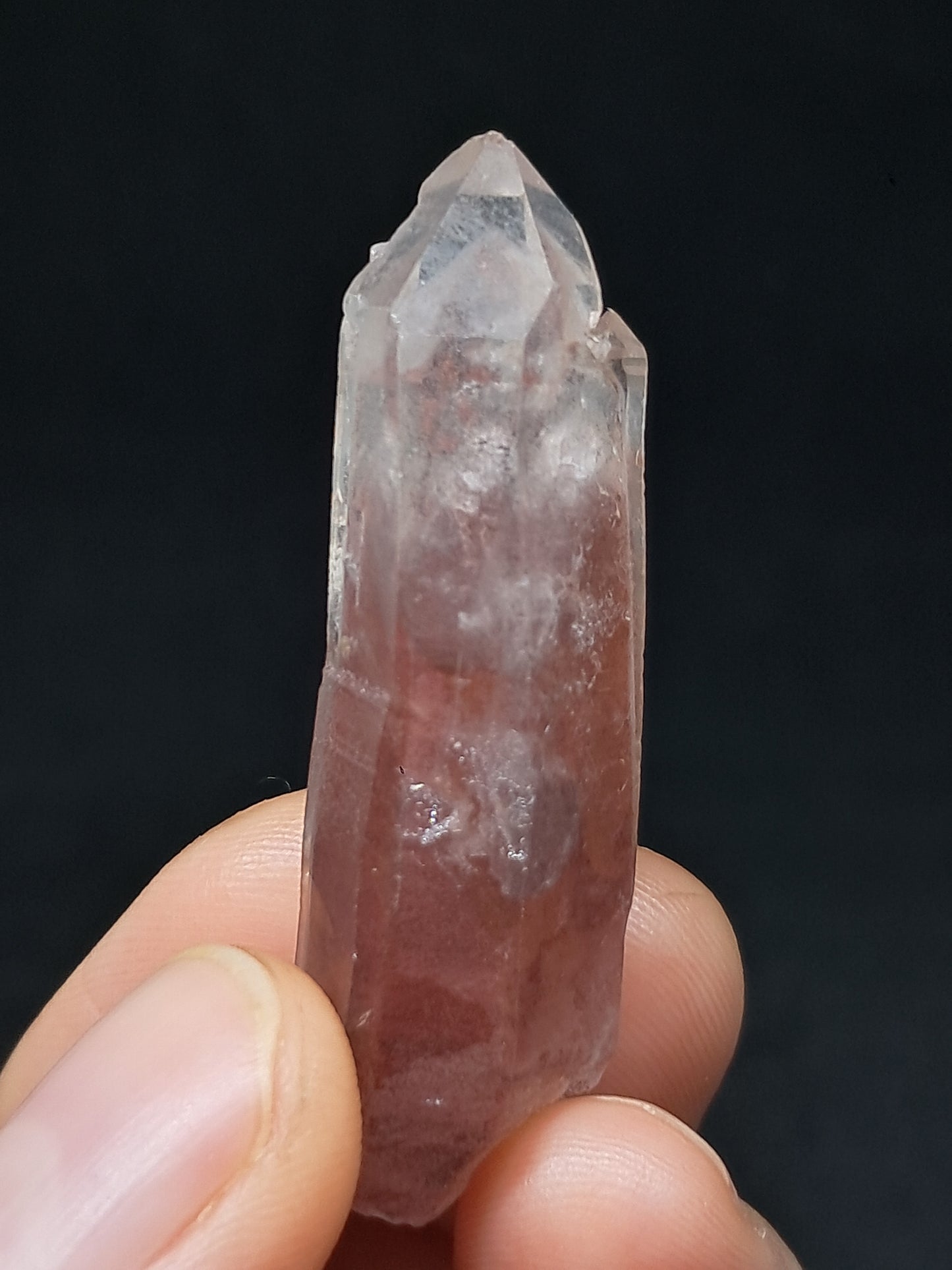 Hematite Phantom Quartz (Telangana) | Natural Crystal | Mineral Specimen #HPQ56