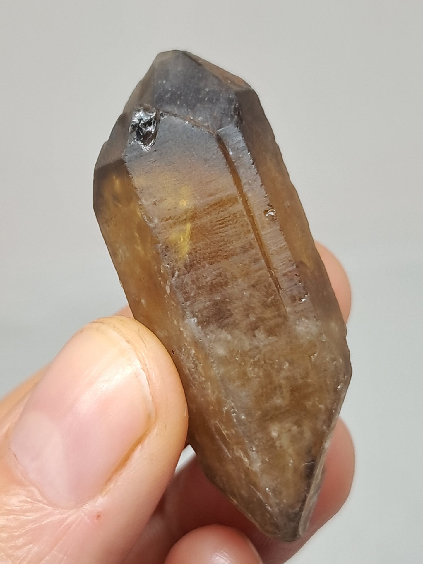 Natural Citrine (DRC) Double Terminated Crystal Point | Mineral Specimen #CTN25